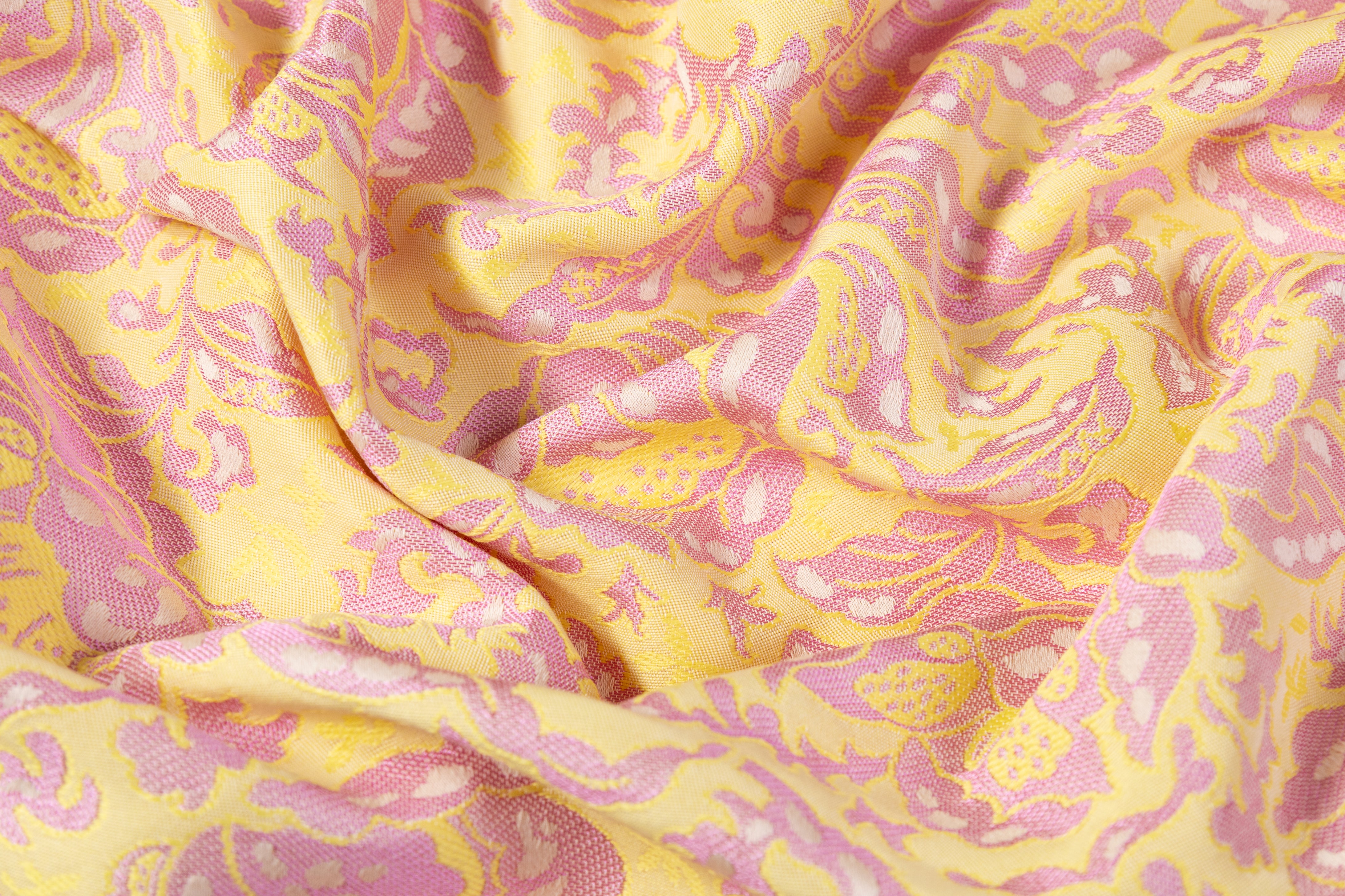 Etro - Floral Italian Cotton Brocade - Pink / Yellow
