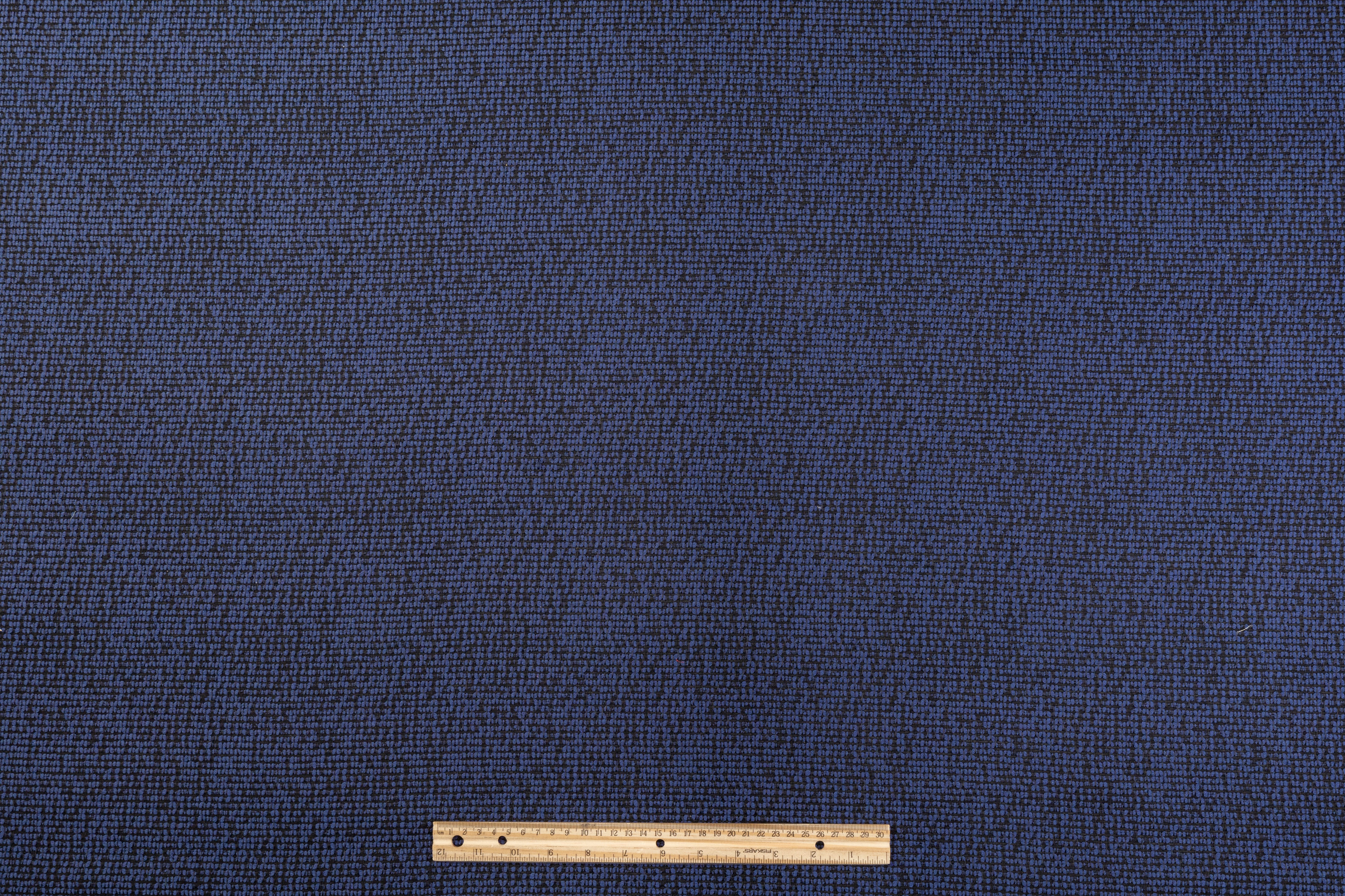 Cotton Tweed - Blue / Black