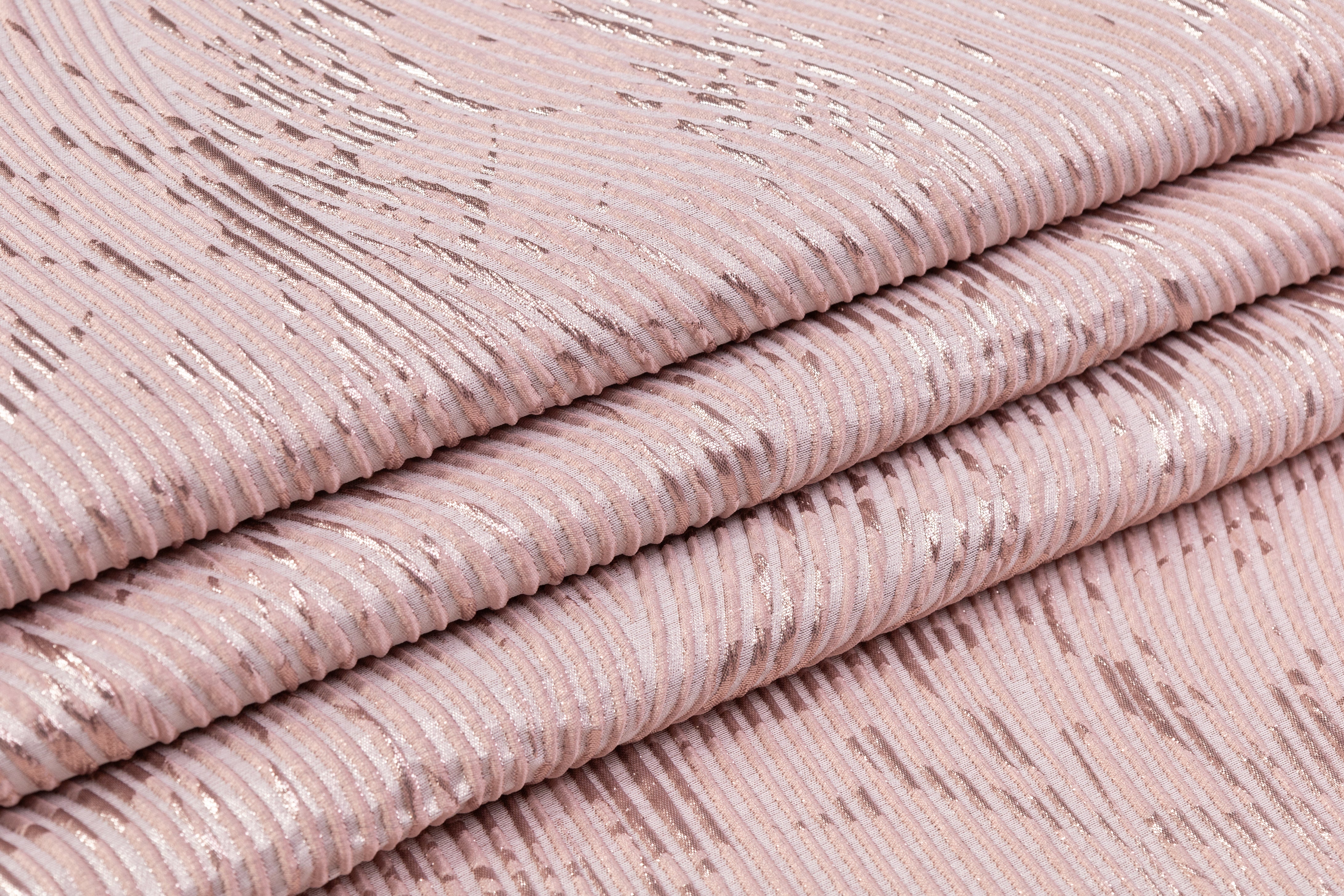 Metallic Italian Cloqué Brocade - Pink