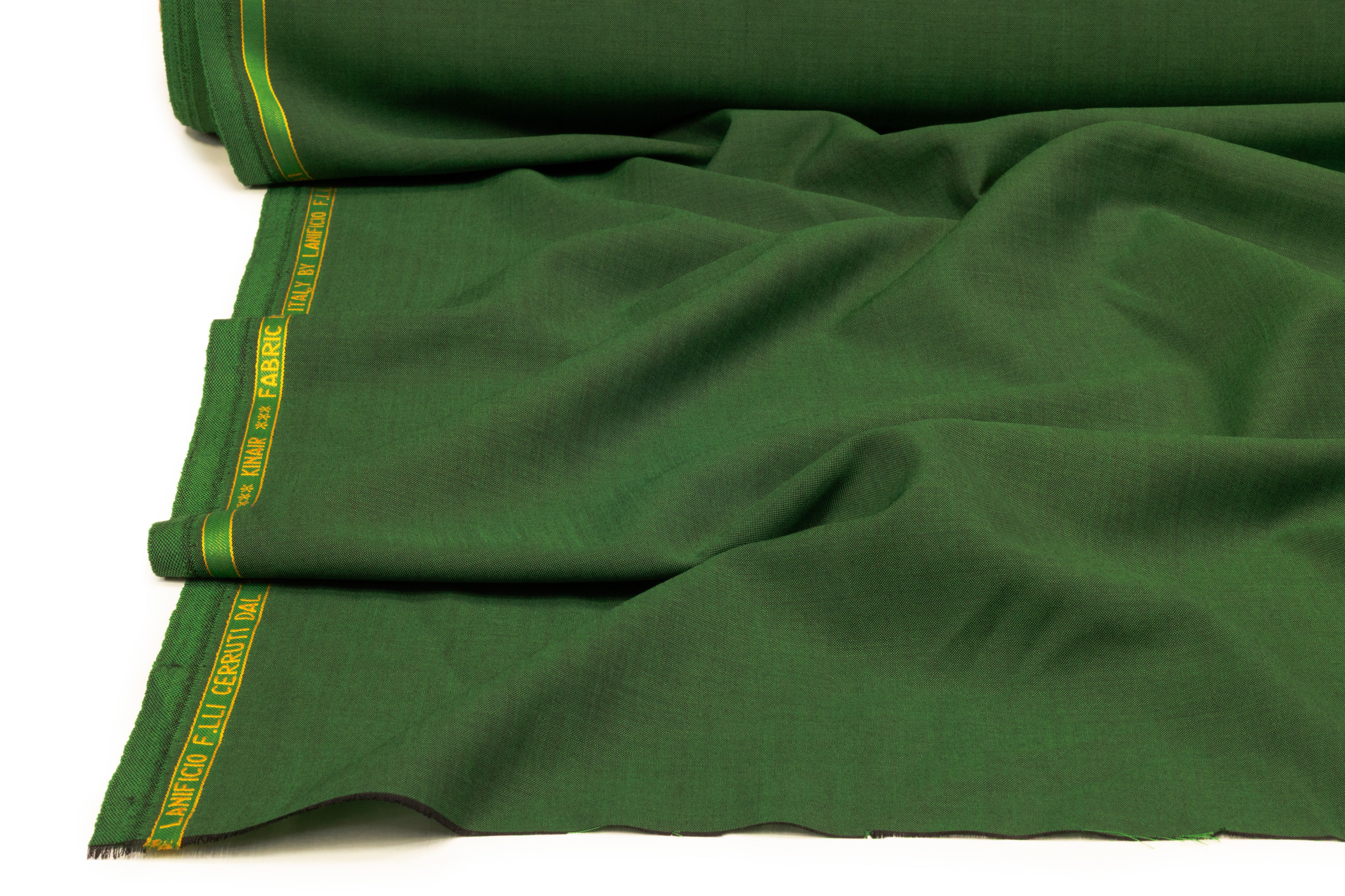 Cerruti - Kinair Wool and Mohair Suiting - Green