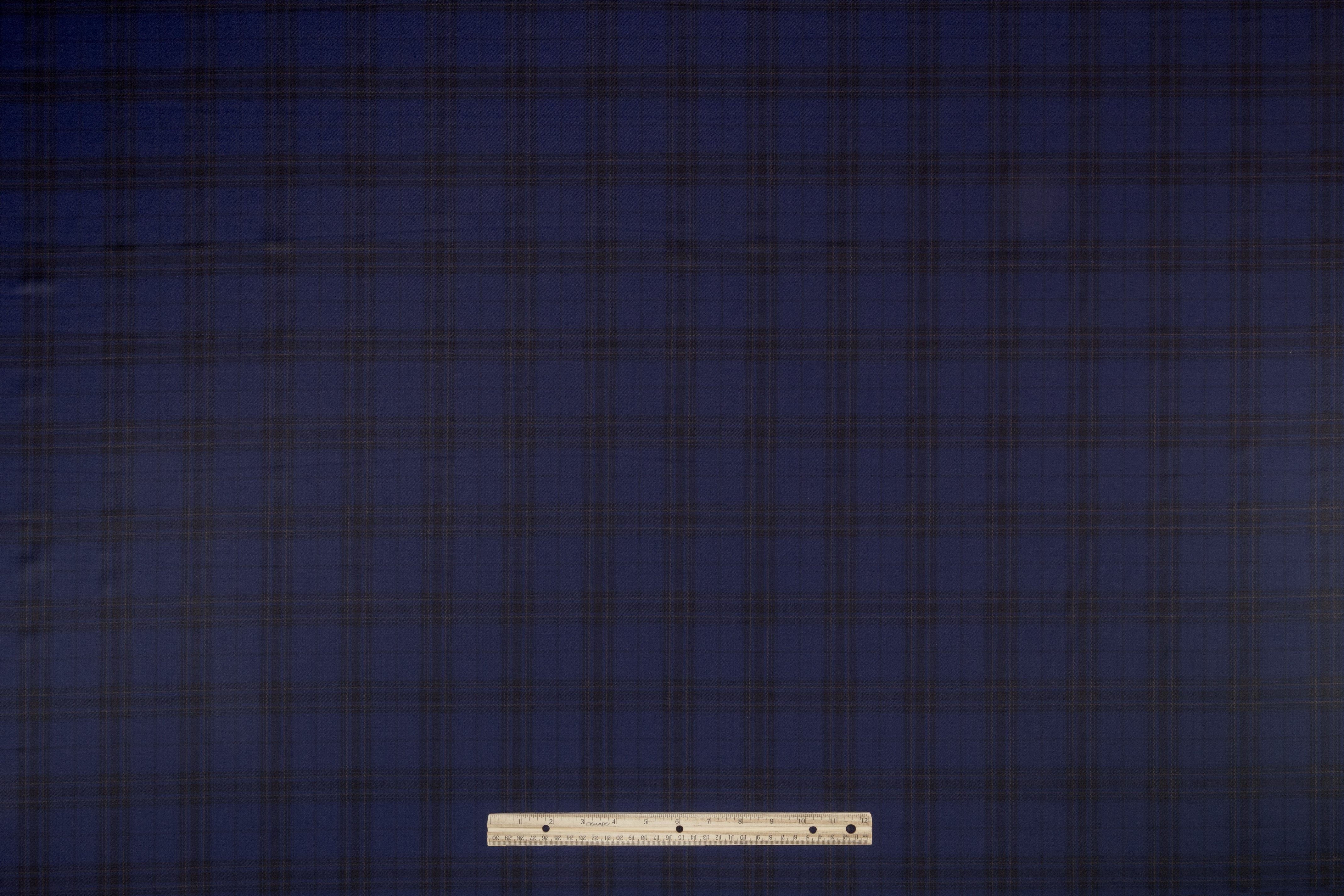 Reda - Superfine Plaid Italian Wool Suiting - Navy