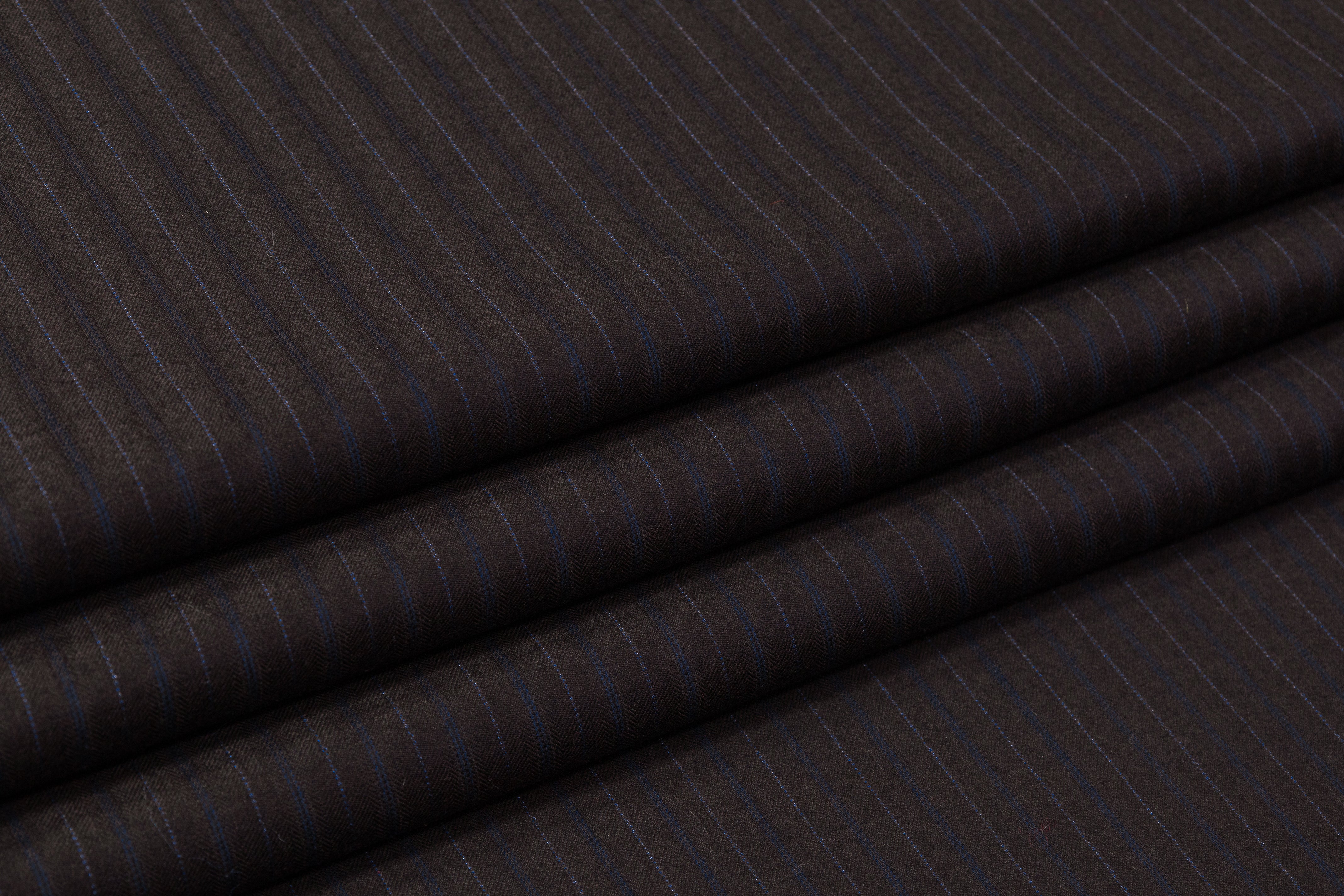 Cerruti - Cashmerelight Wool Suiting - Charcoal Gray / Navy