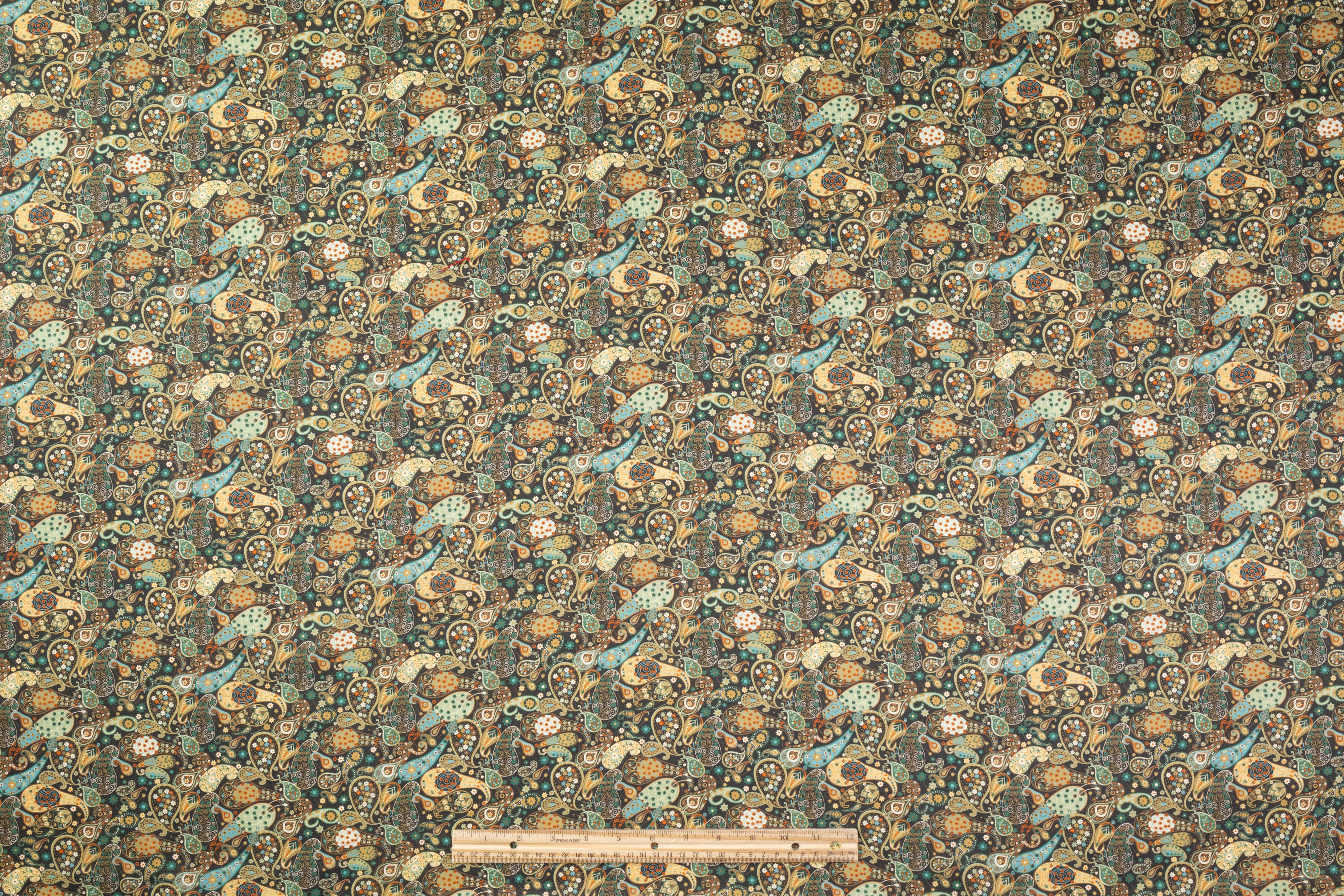 Paisley Cotton - Green