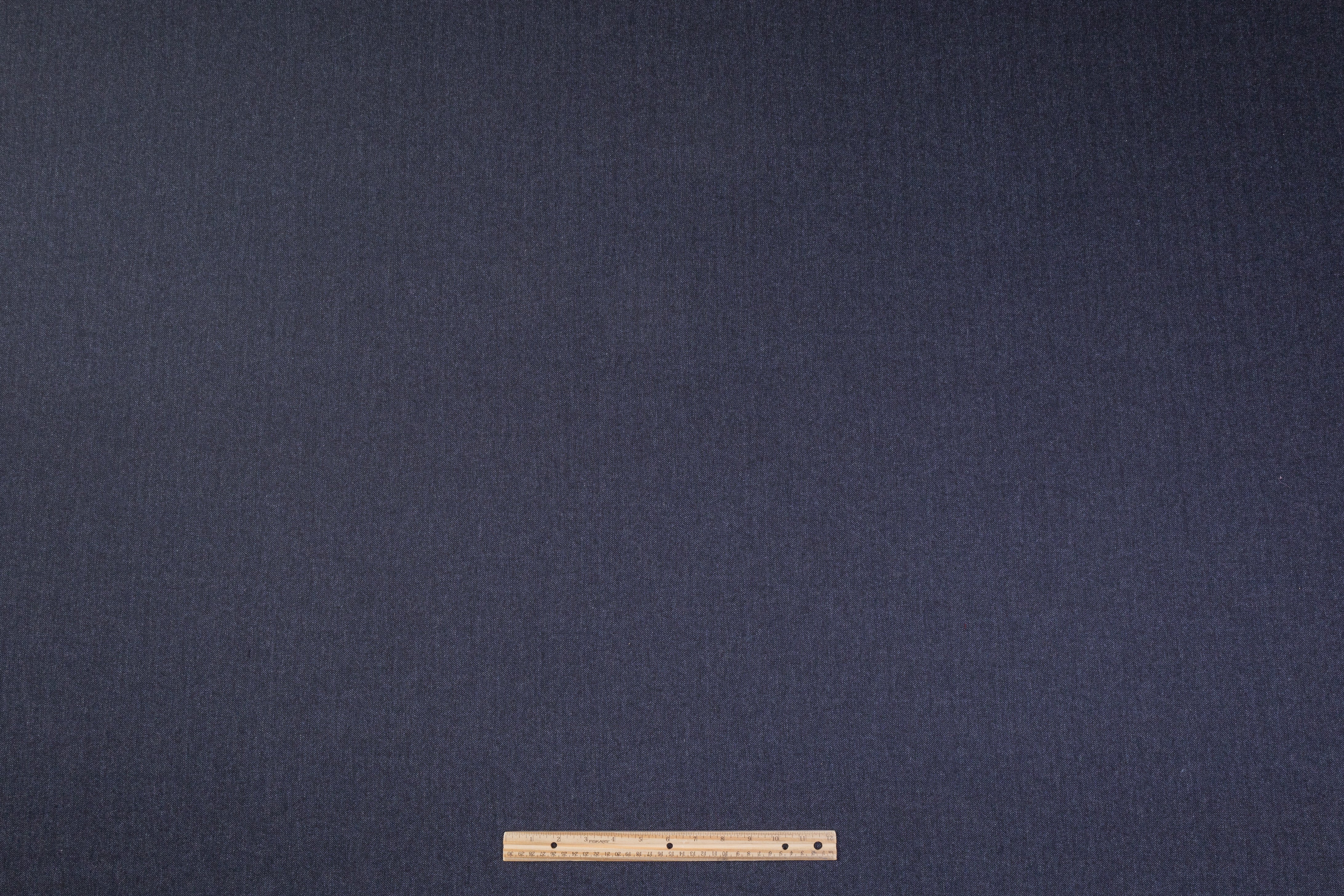 Tollegno - Herringbone Italian Wool Tweed - Blue