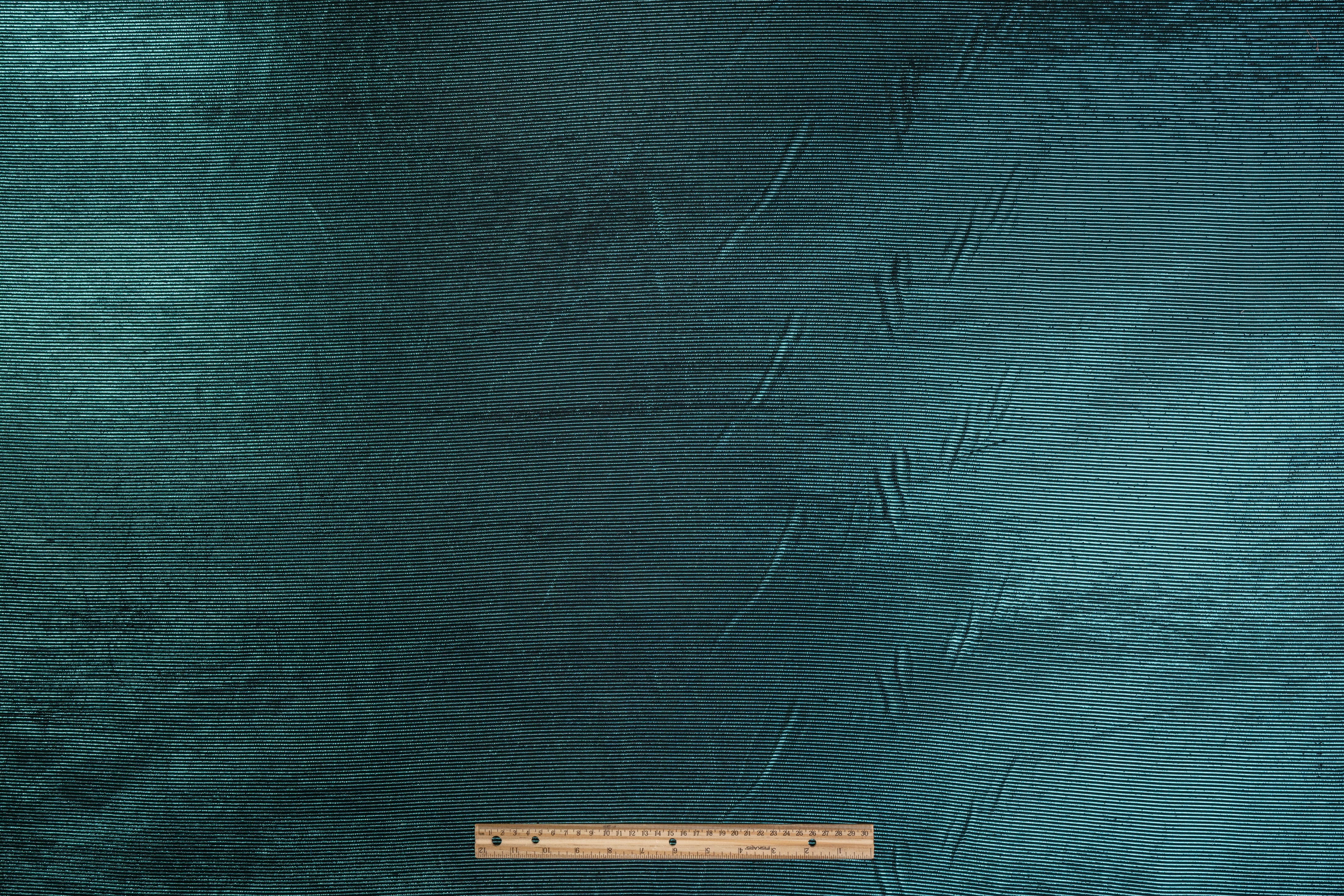 Metallic Ribbed Cotton - Electric Blue