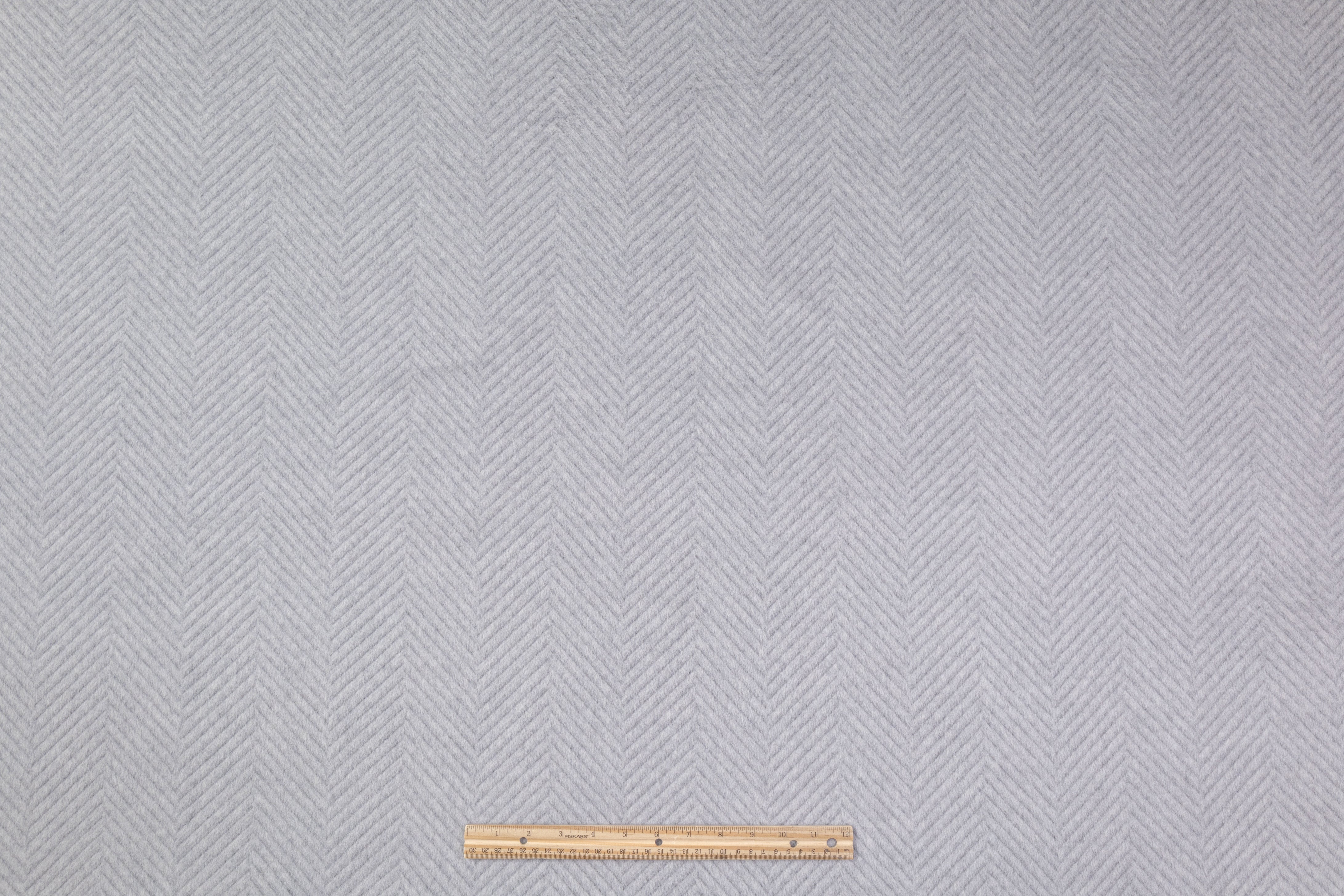 Herringbone Wool Coating - Gray
