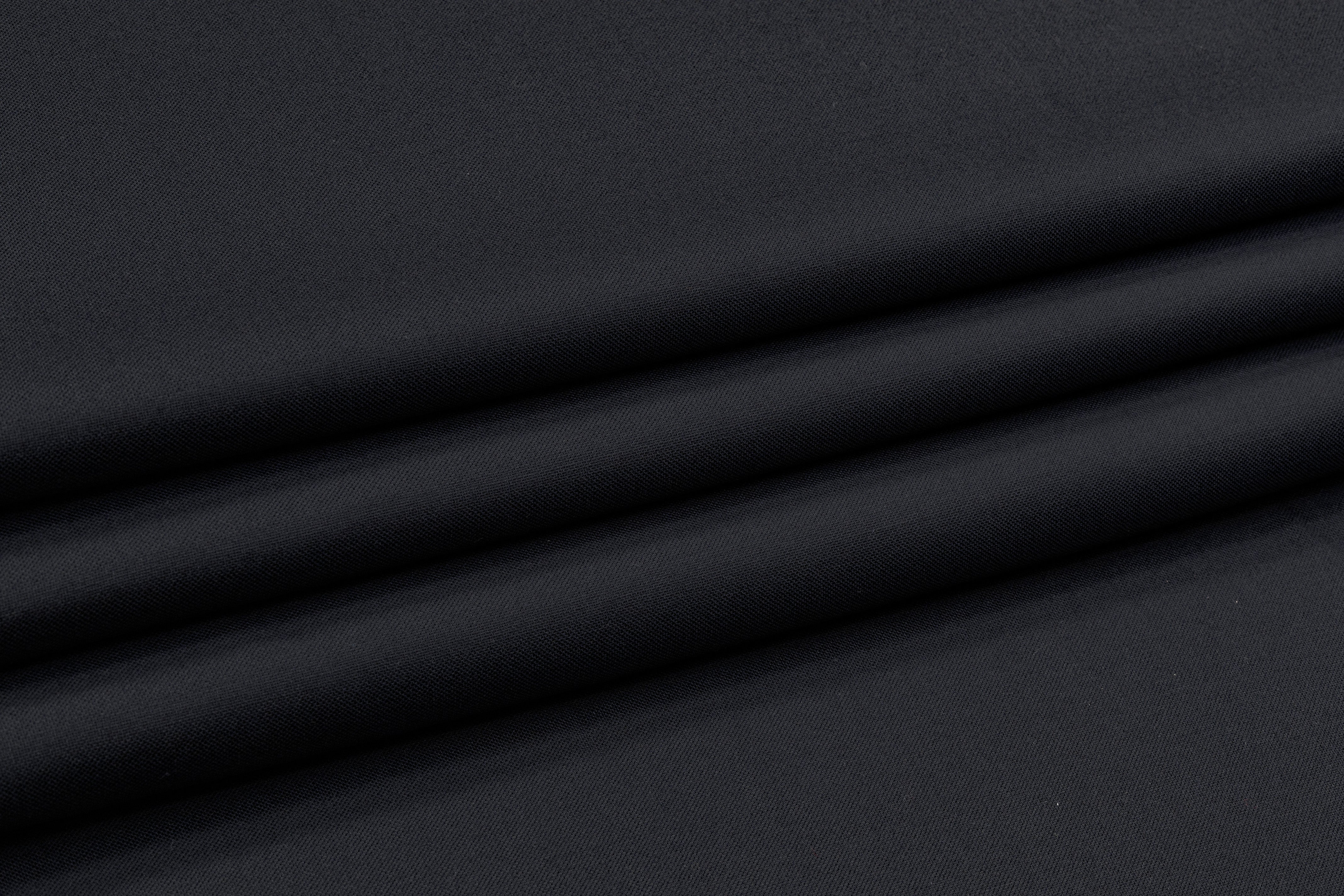 Italian Stretch Wool Suiting - Midnight Navy