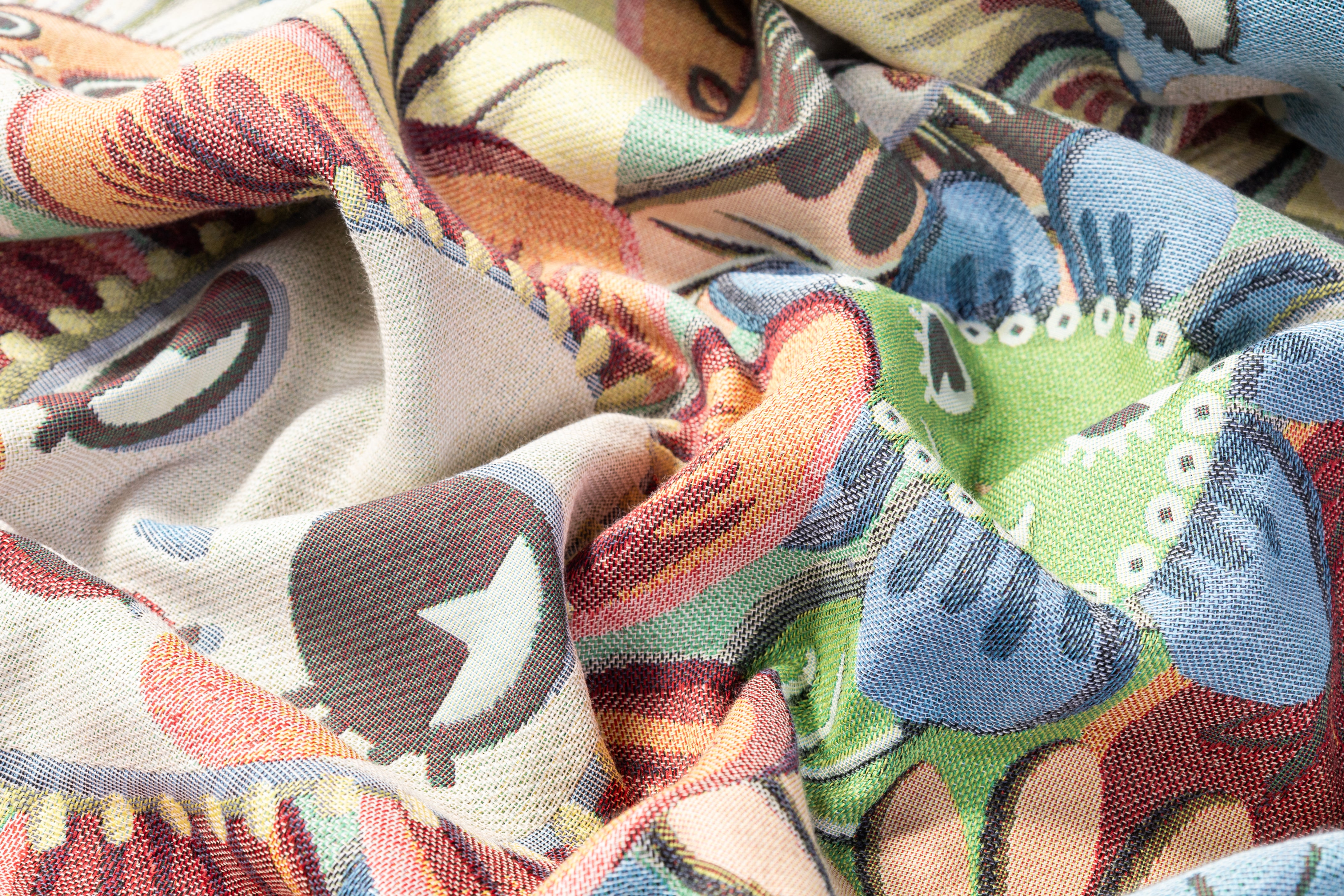 Blooming Smiles - Italian Poly Cotton Brocade - Multicolor