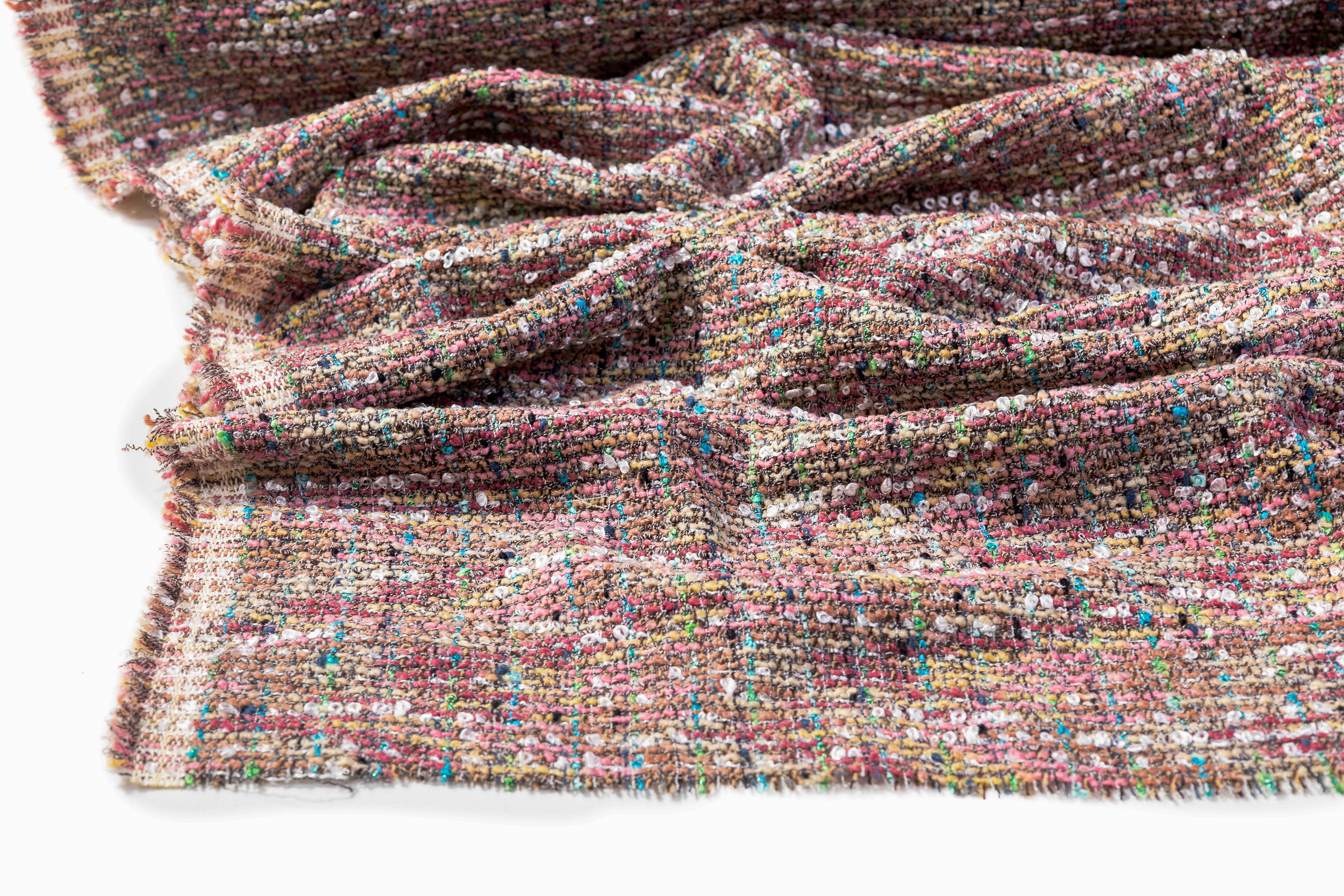 Valentino - Wool Blend Italian Tweed Boucle - Pink