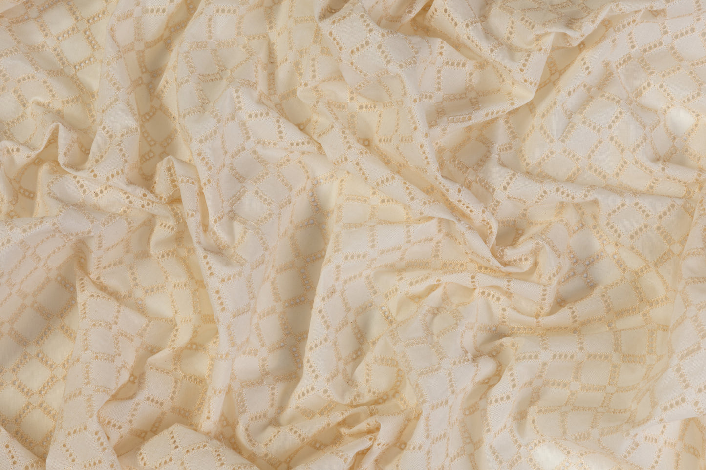 Cotton Eyelet - Beige