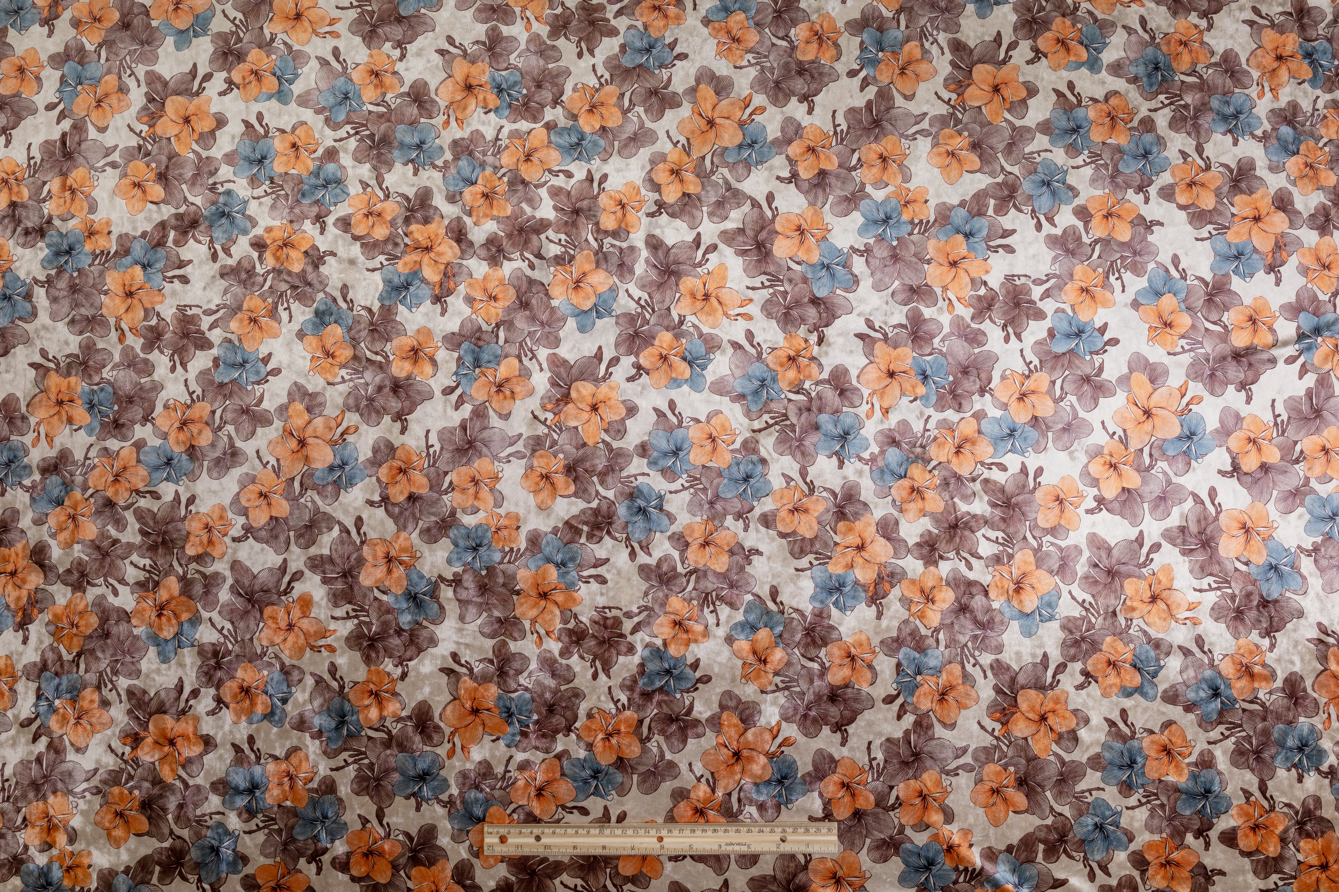 Floral Stretch Velvet - Multicolor
