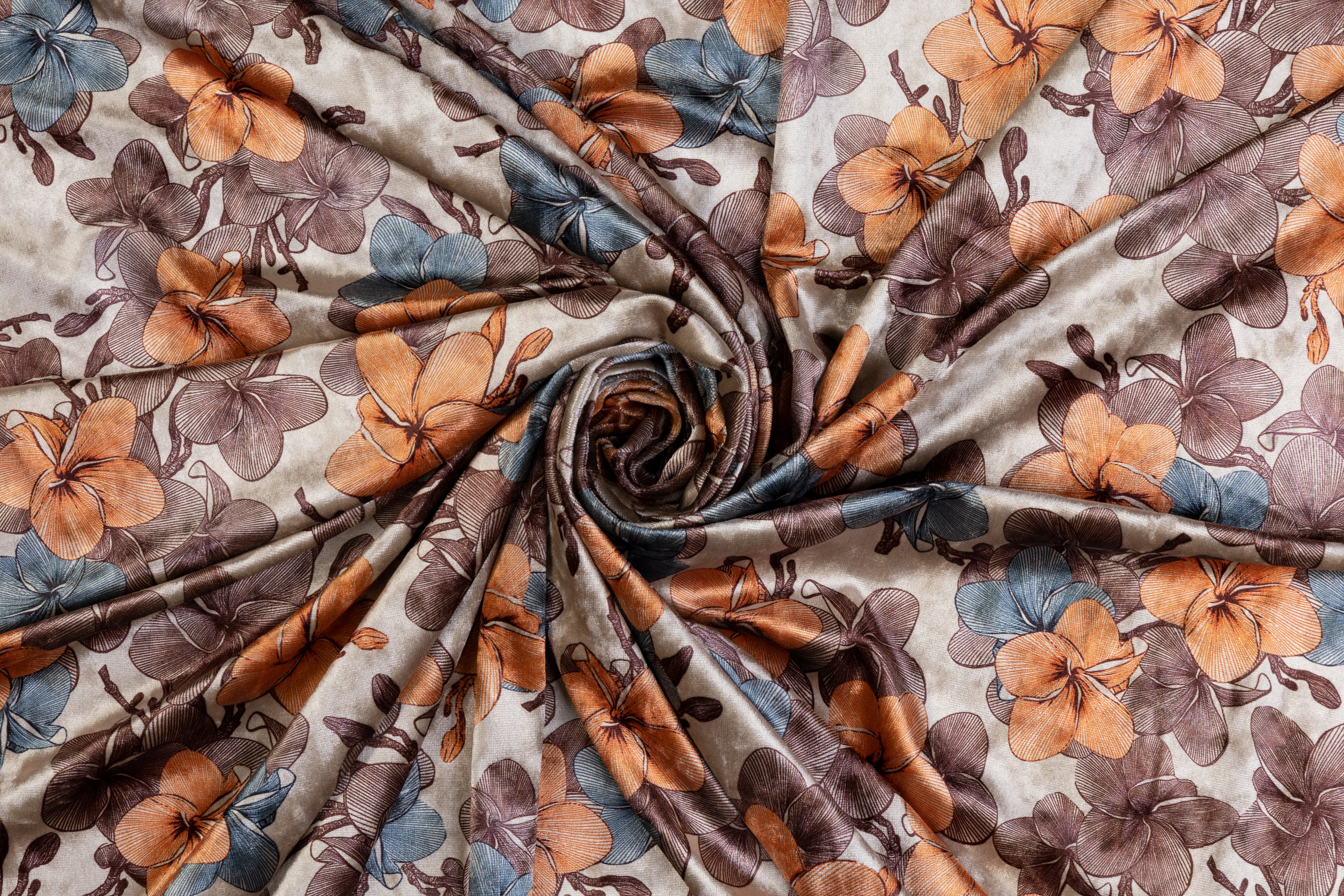 Floral Stretch Velvet - Multicolor