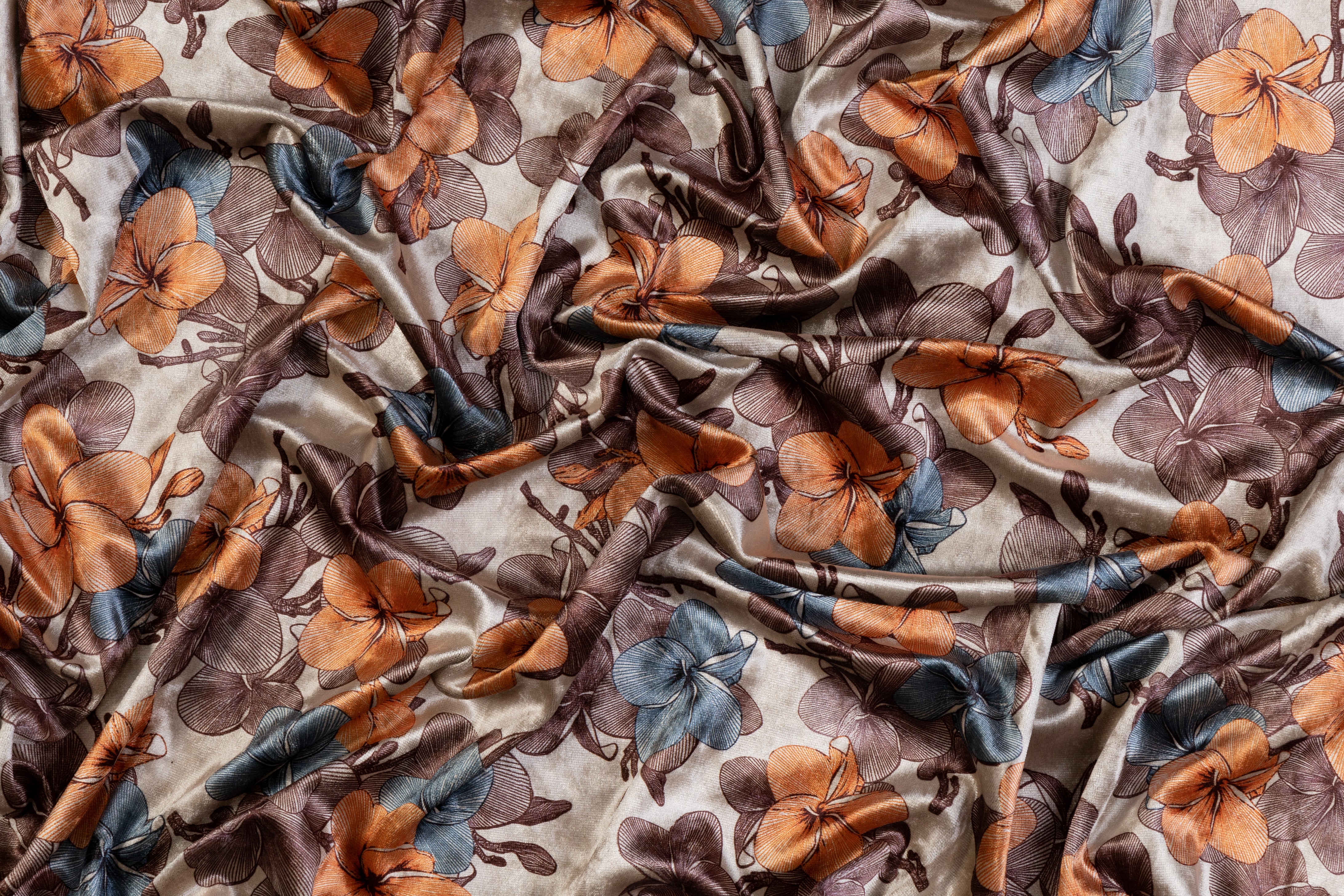 Floral Stretch Velvet - Multicolor