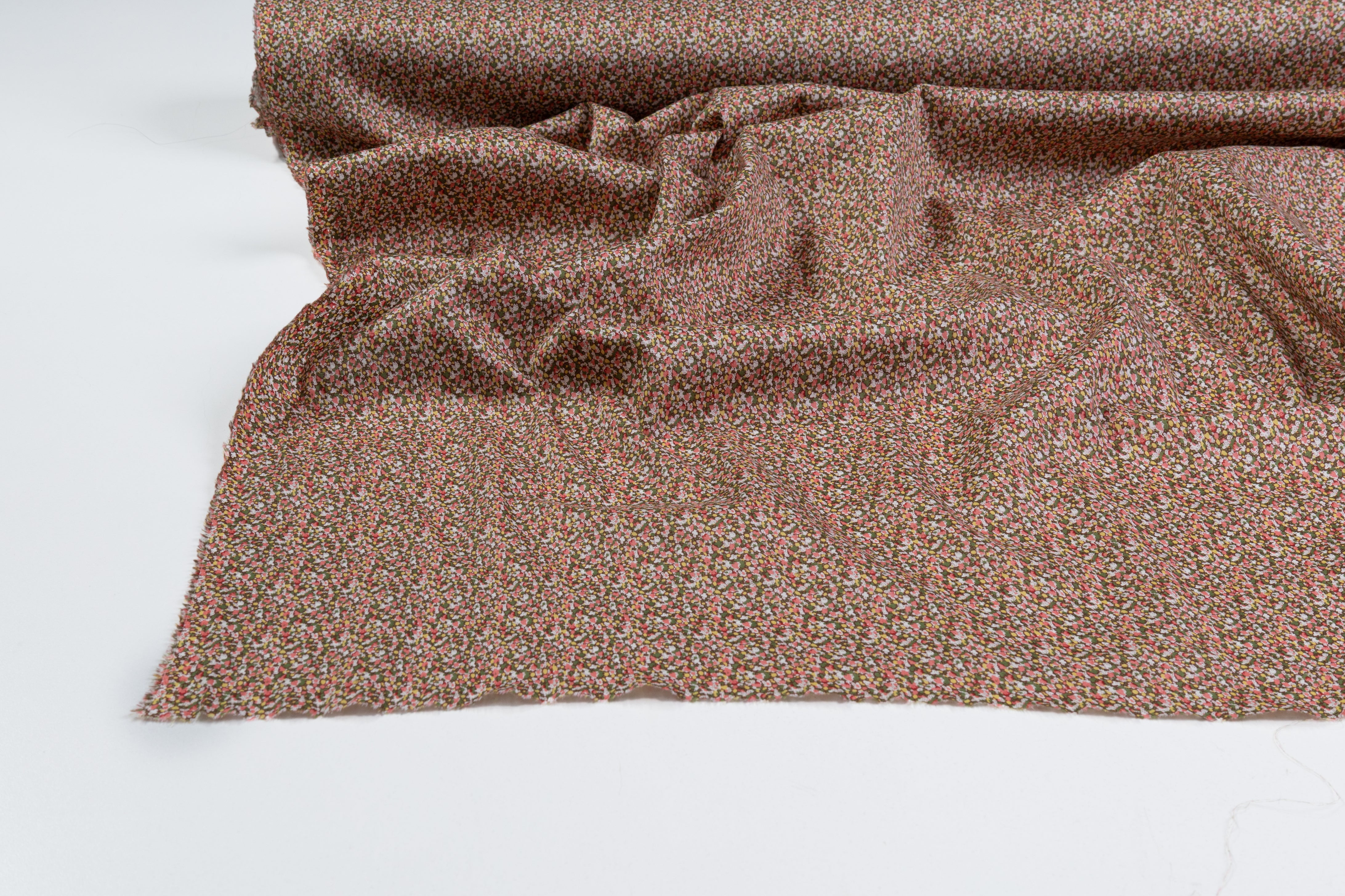 Ditsy Cotton - Pink / Green / Yellow