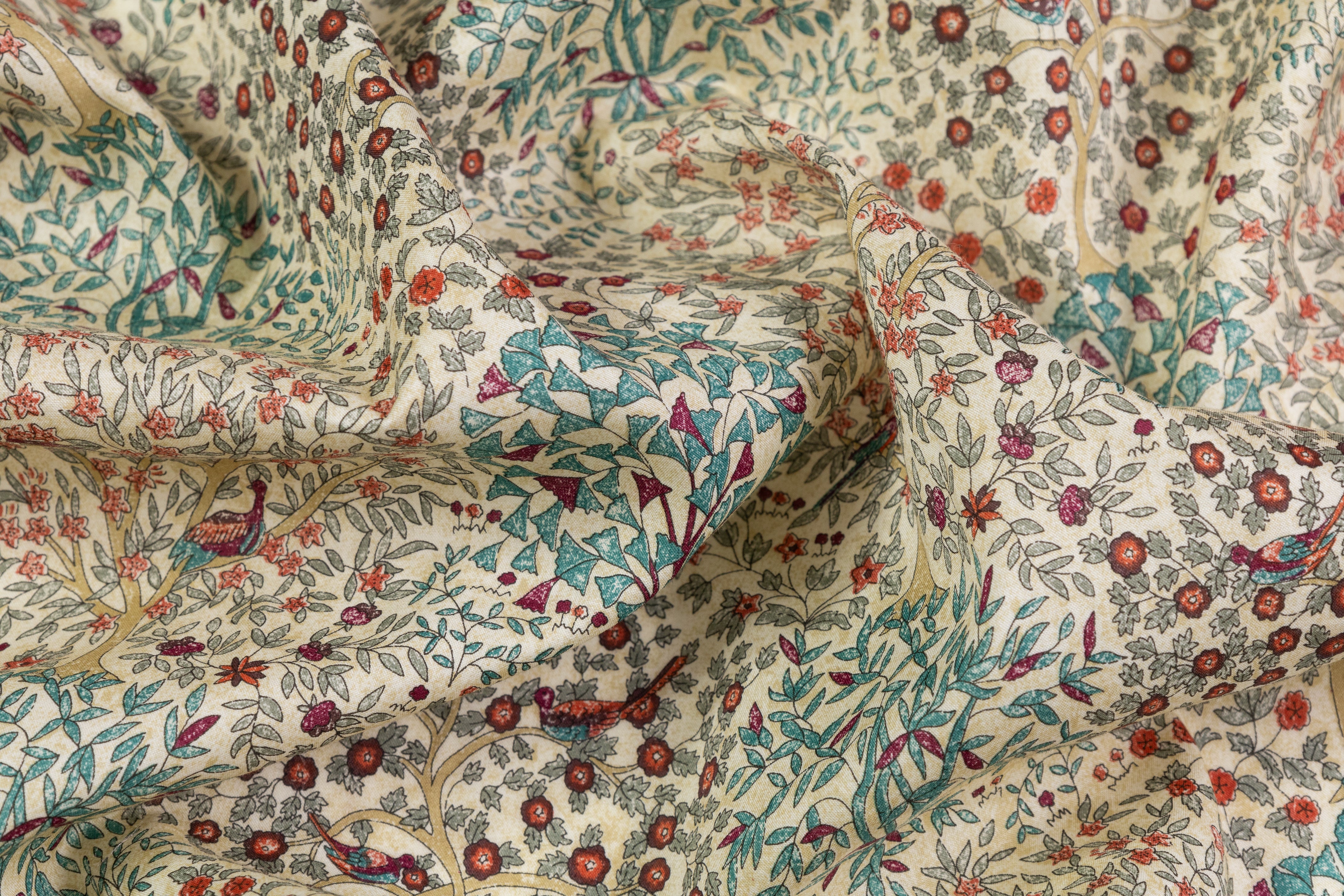 Tree Print Cotton - Multicolor