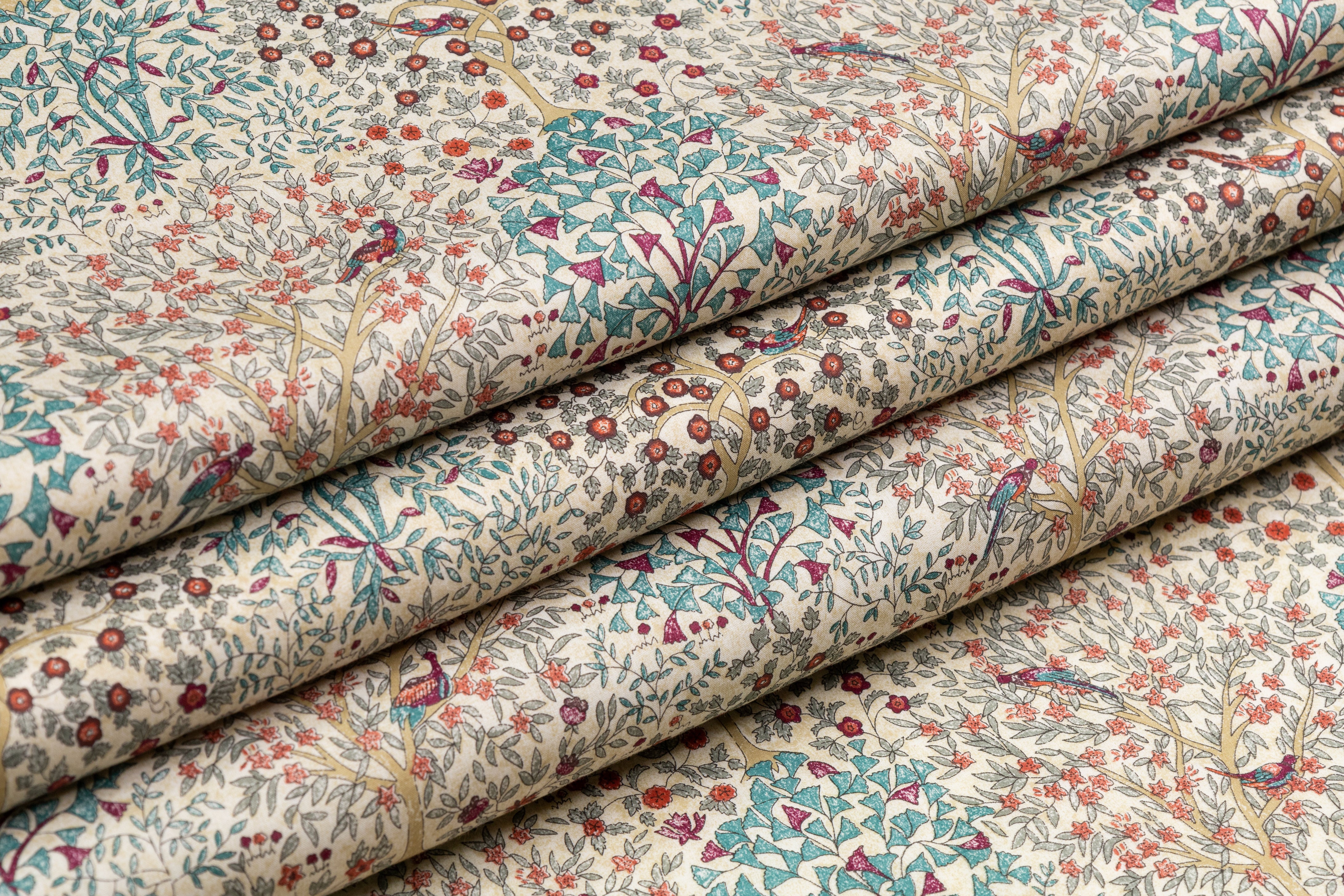 Tree Print Cotton - Multicolor