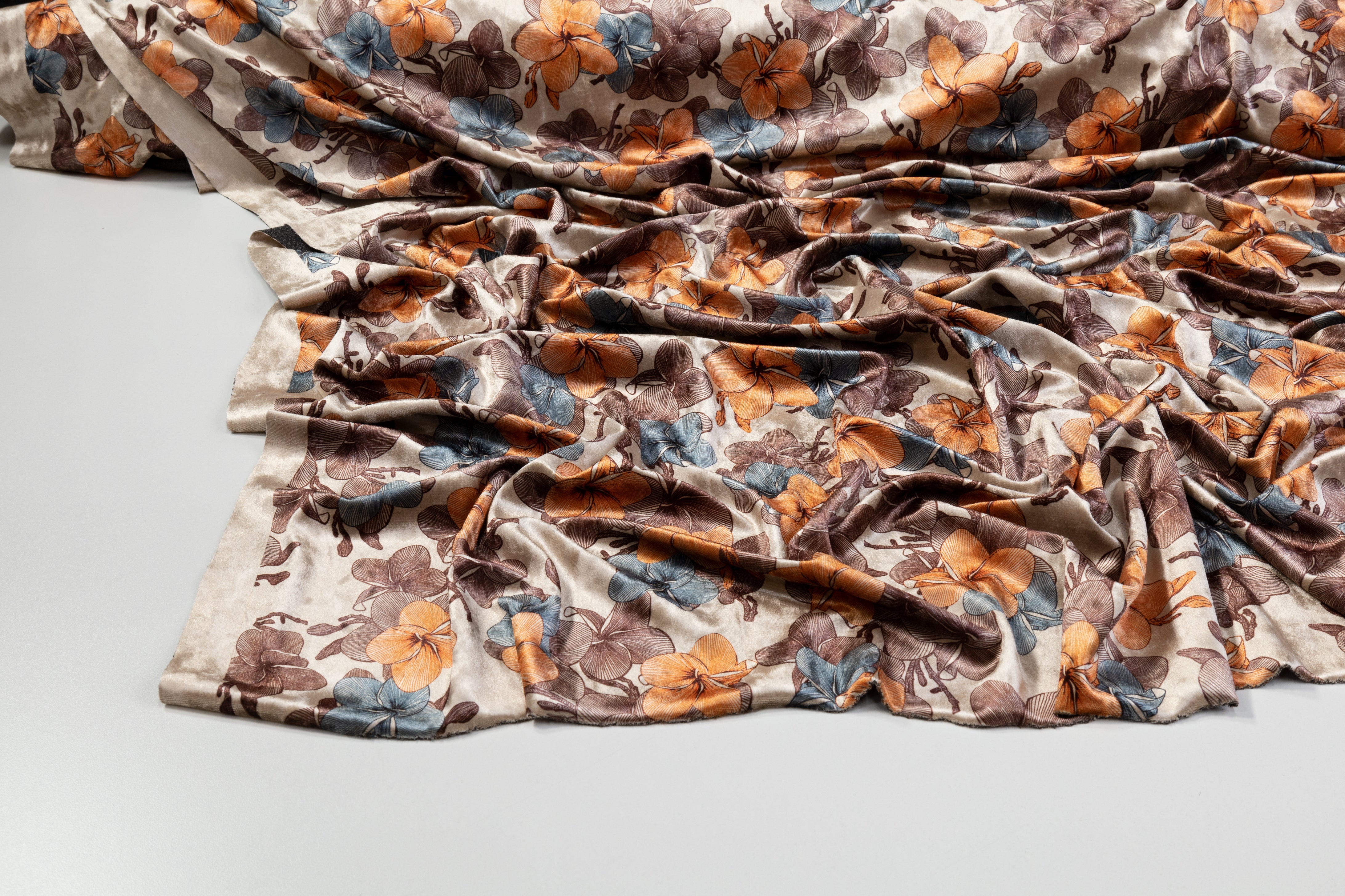 Floral Stretch Velvet - Multicolor