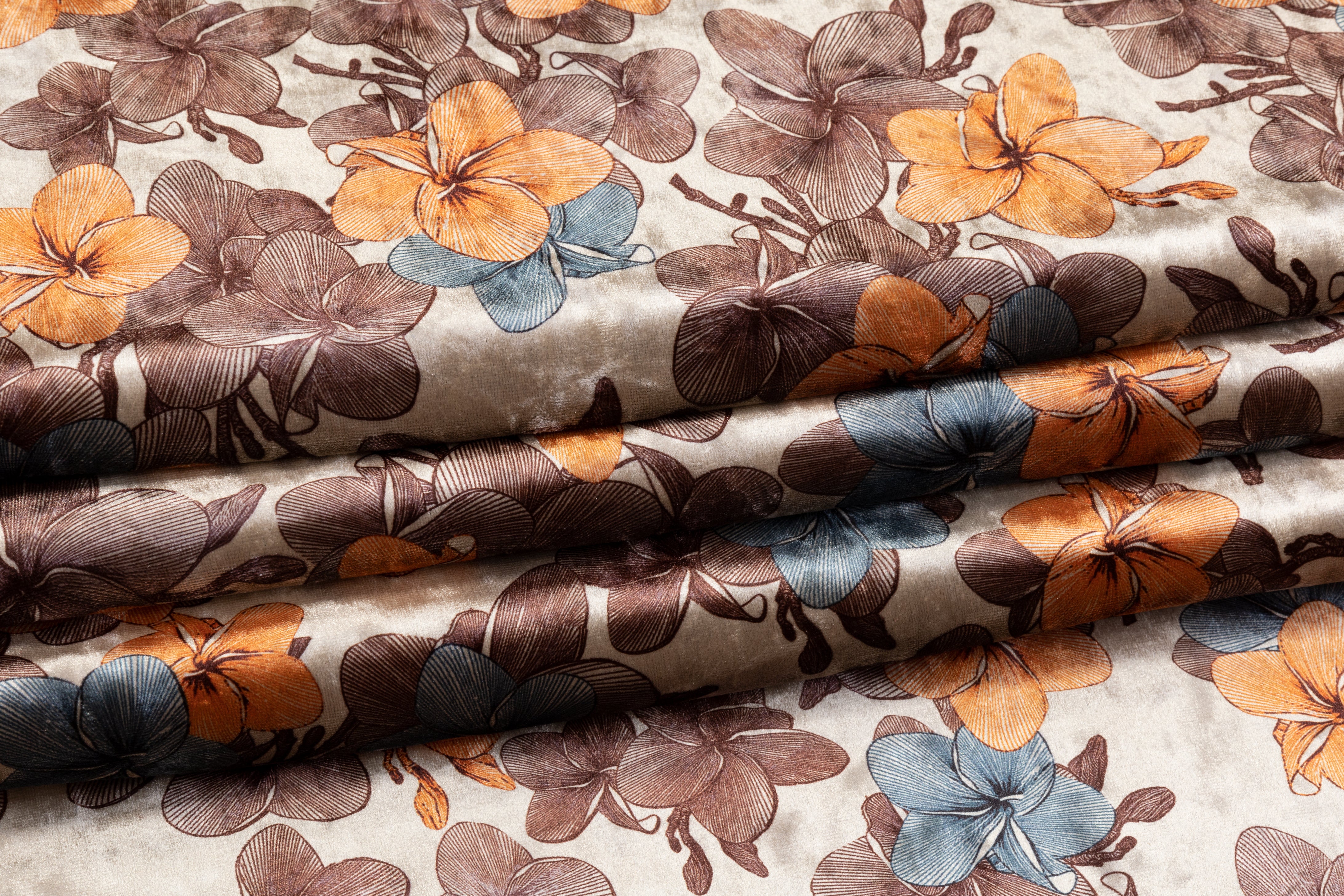 Floral Stretch Velvet - Multicolor