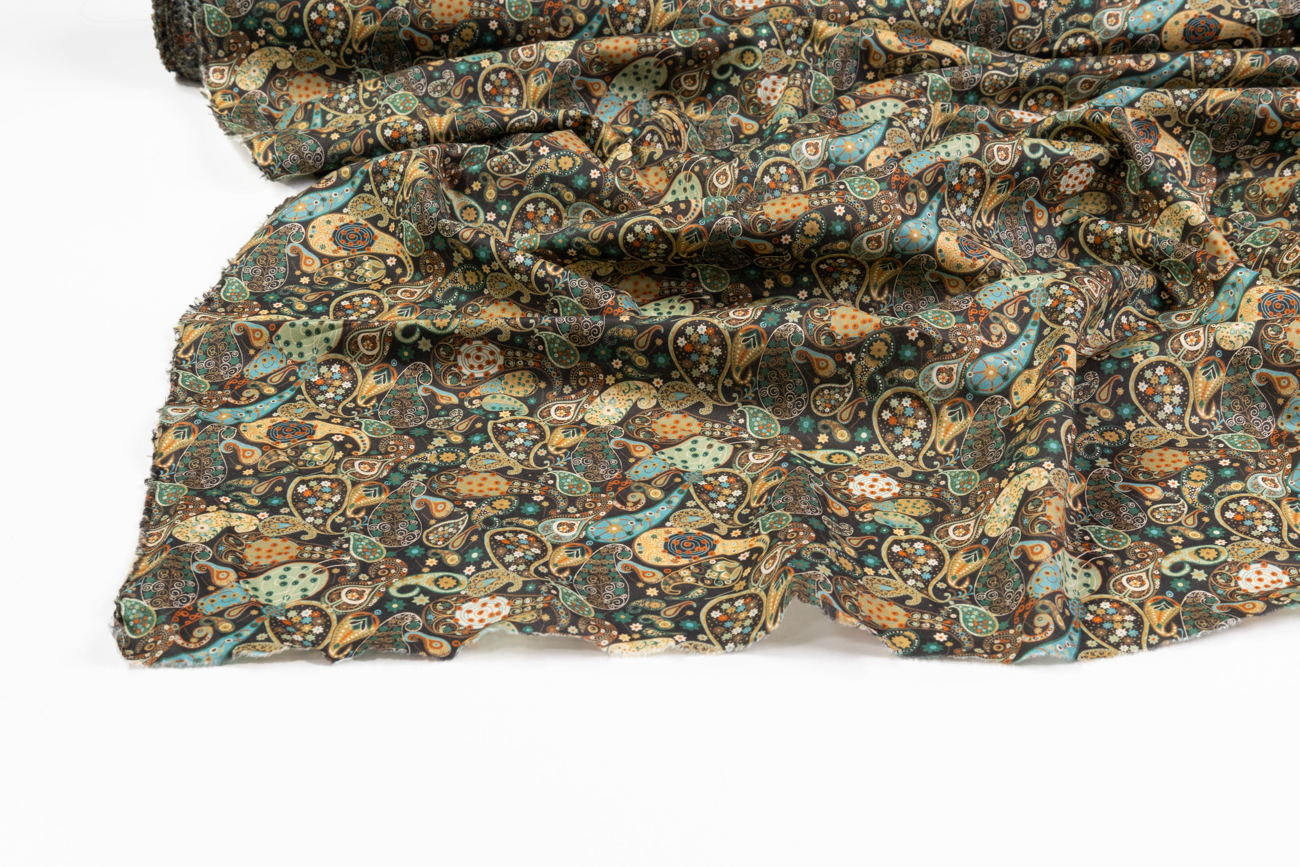 Paisley Cotton - Green