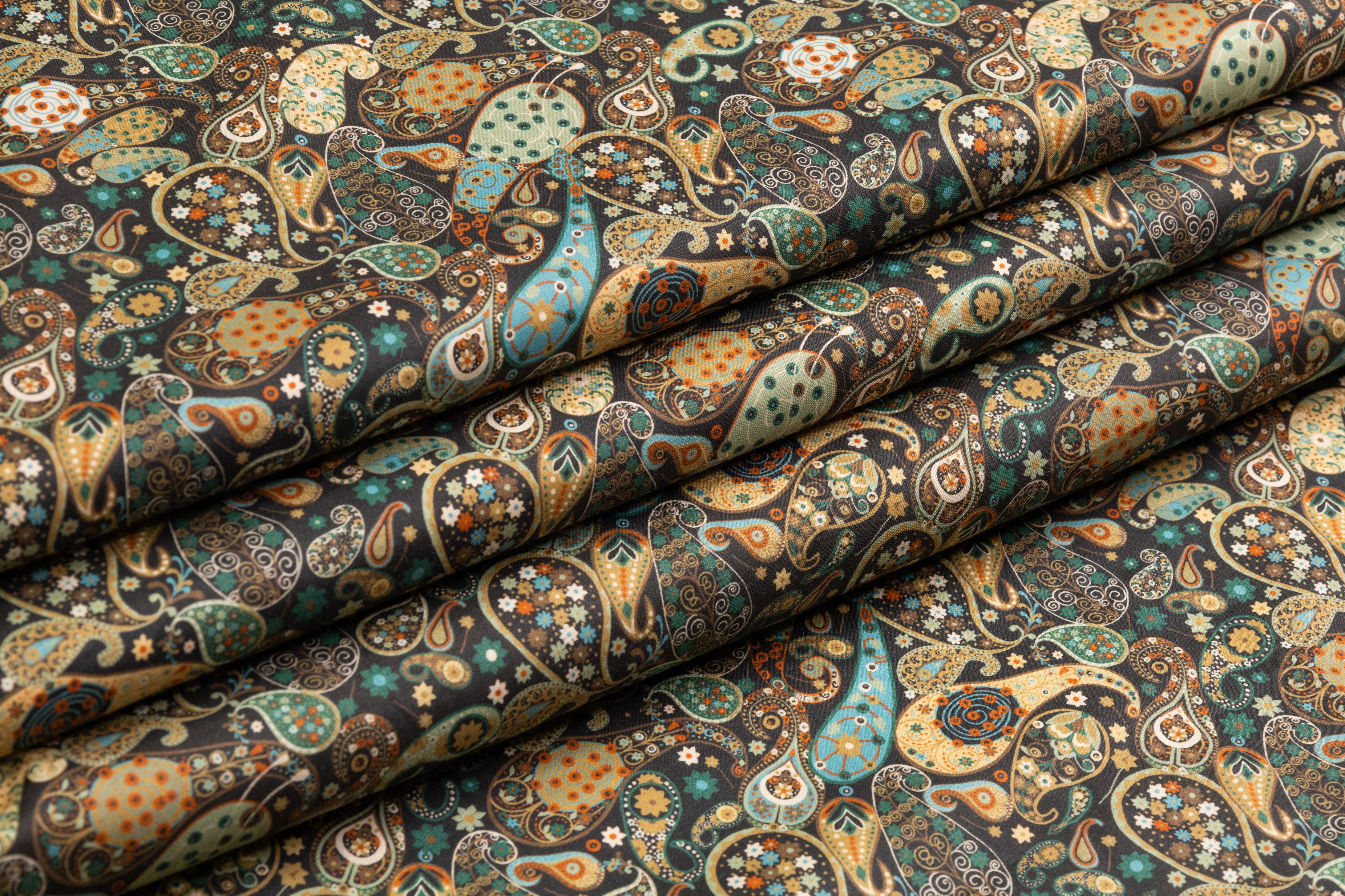 Paisley Cotton - Green