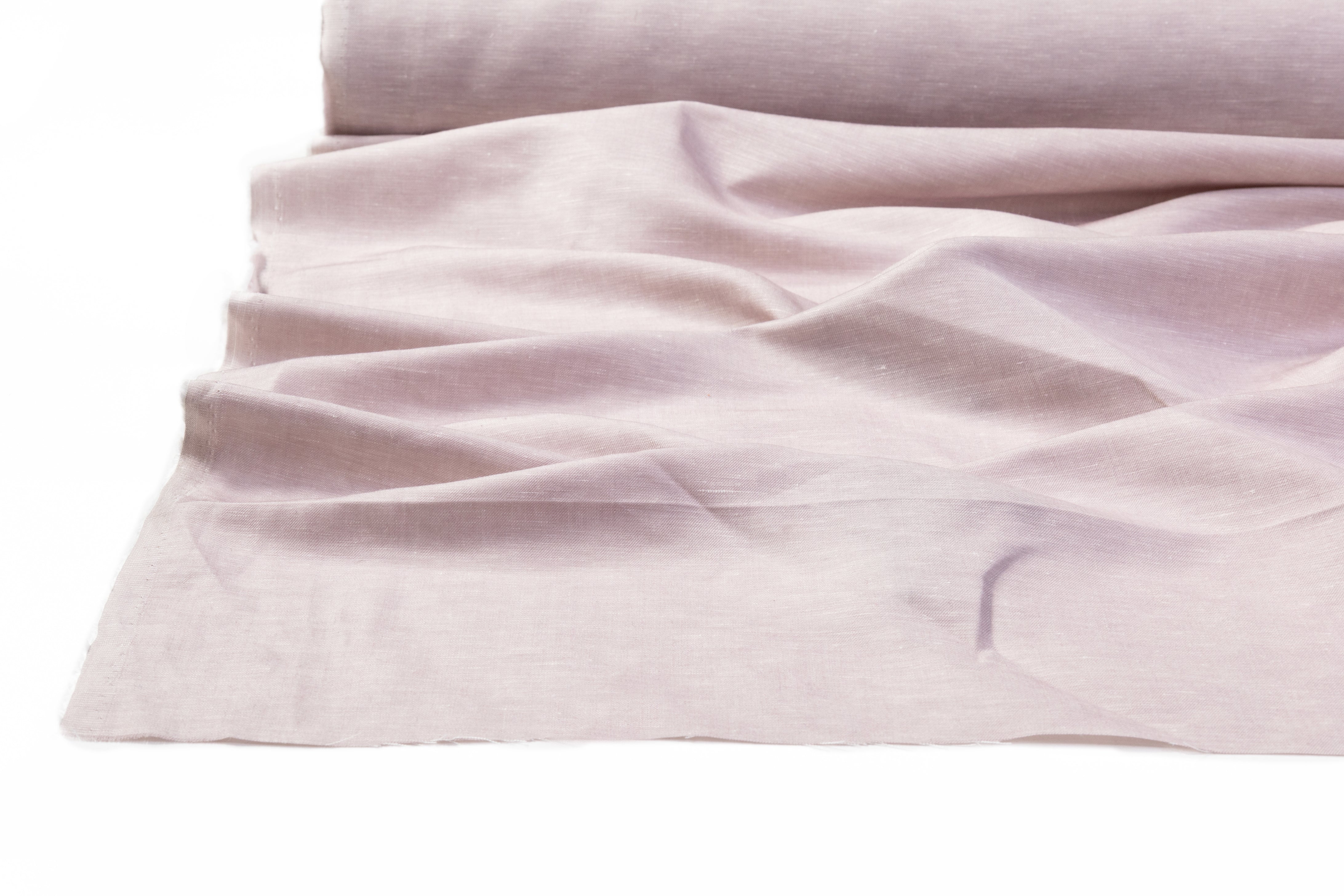 Italian Wool Linen Blend - Light Blush