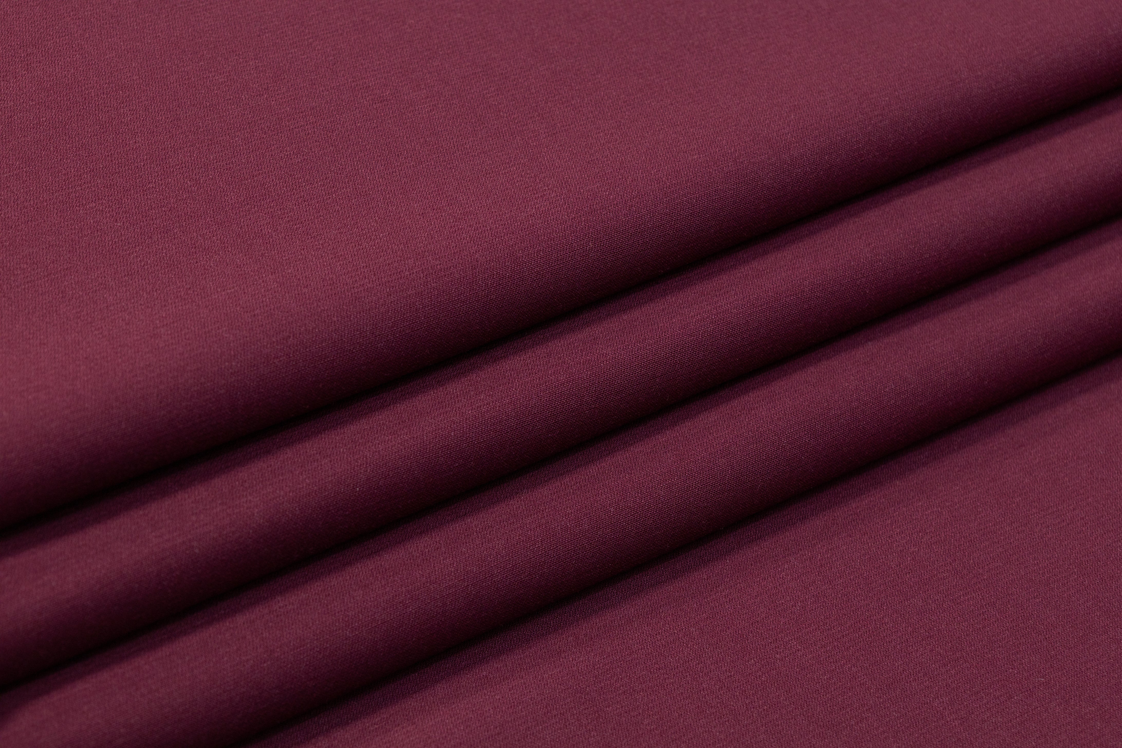 Fused Italian Wool Suiting - Burgundy