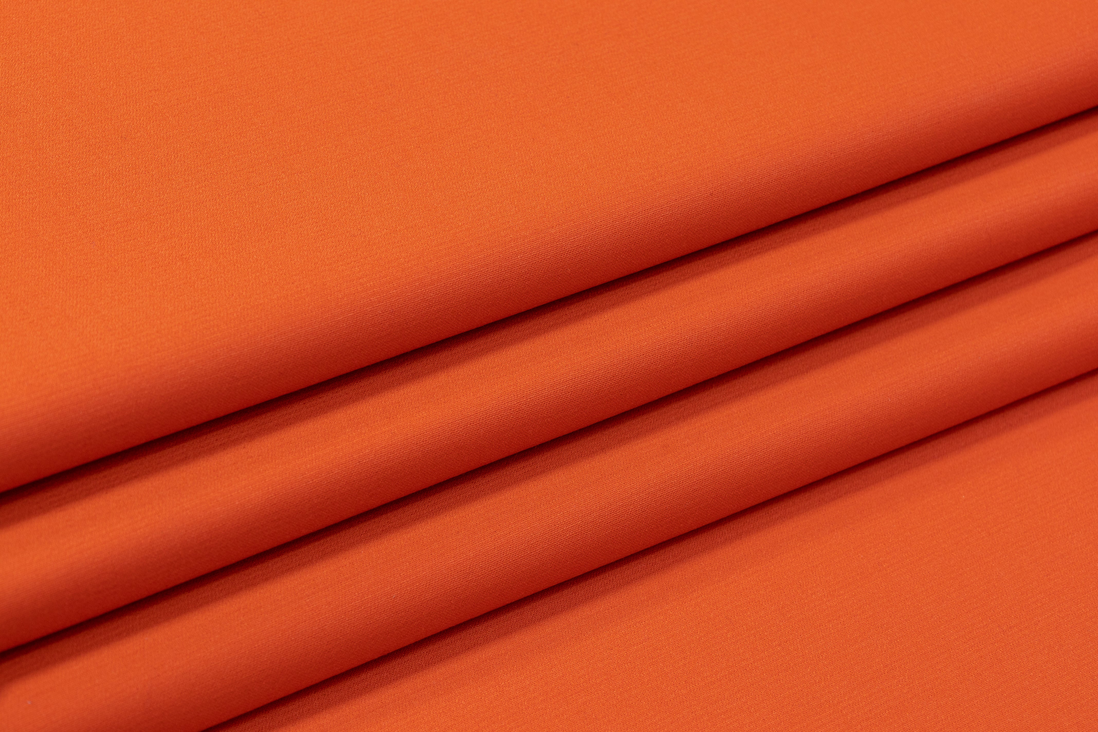 Fused Italian Wool Suiting - Orange