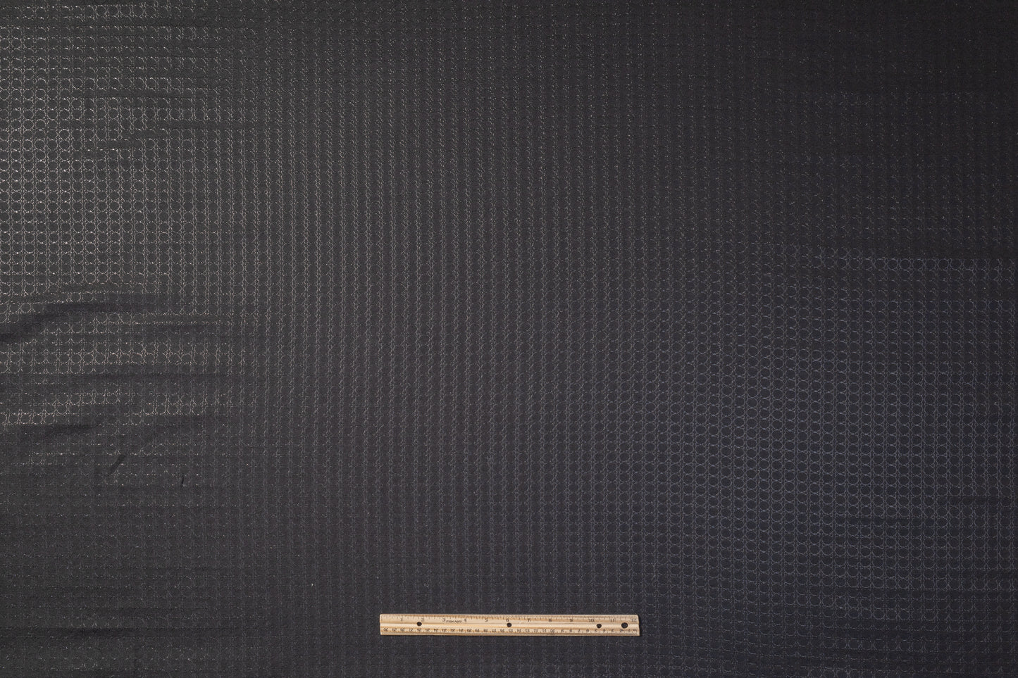 Geometric Metallic Italian Brocade - Black