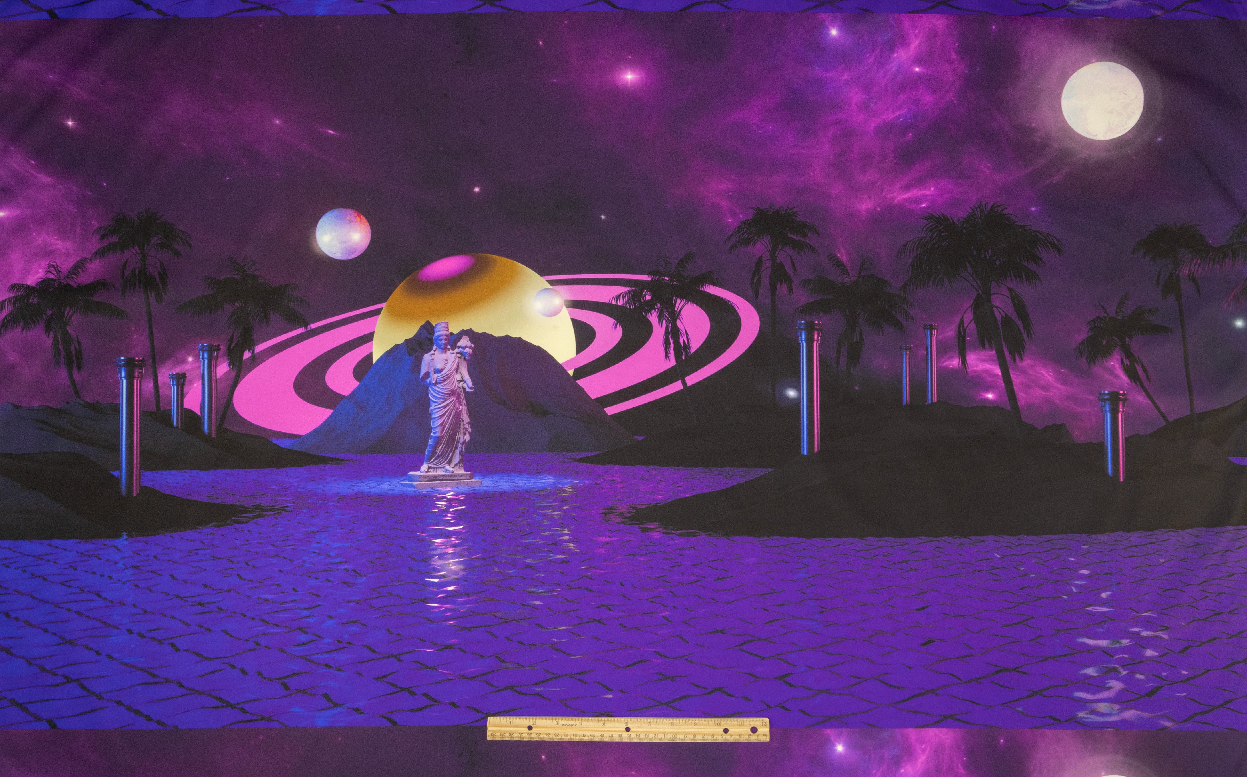 Cosmic Statue Nylon Panel Print