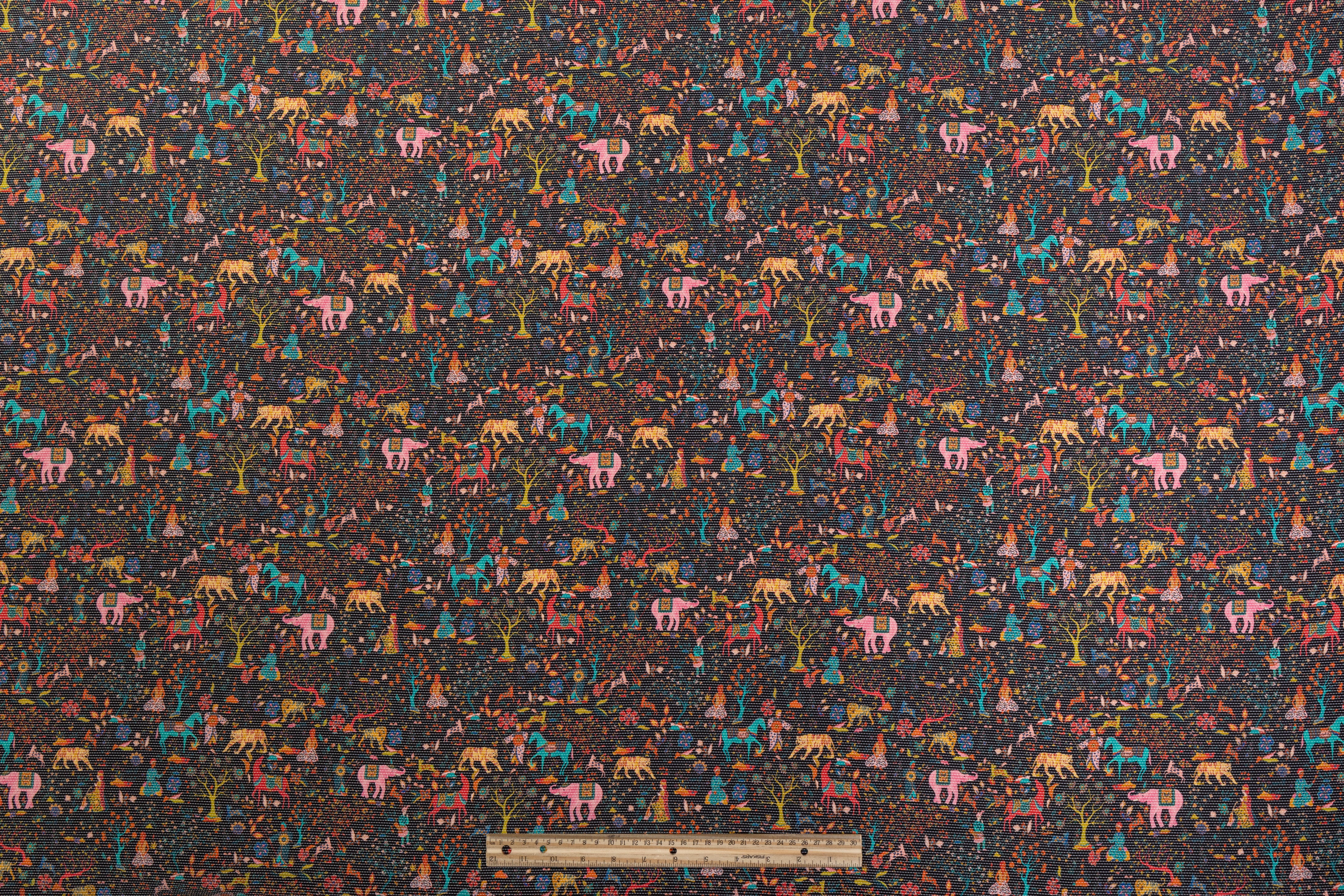 Embroidered and Printed Italian Silk - Multicolor