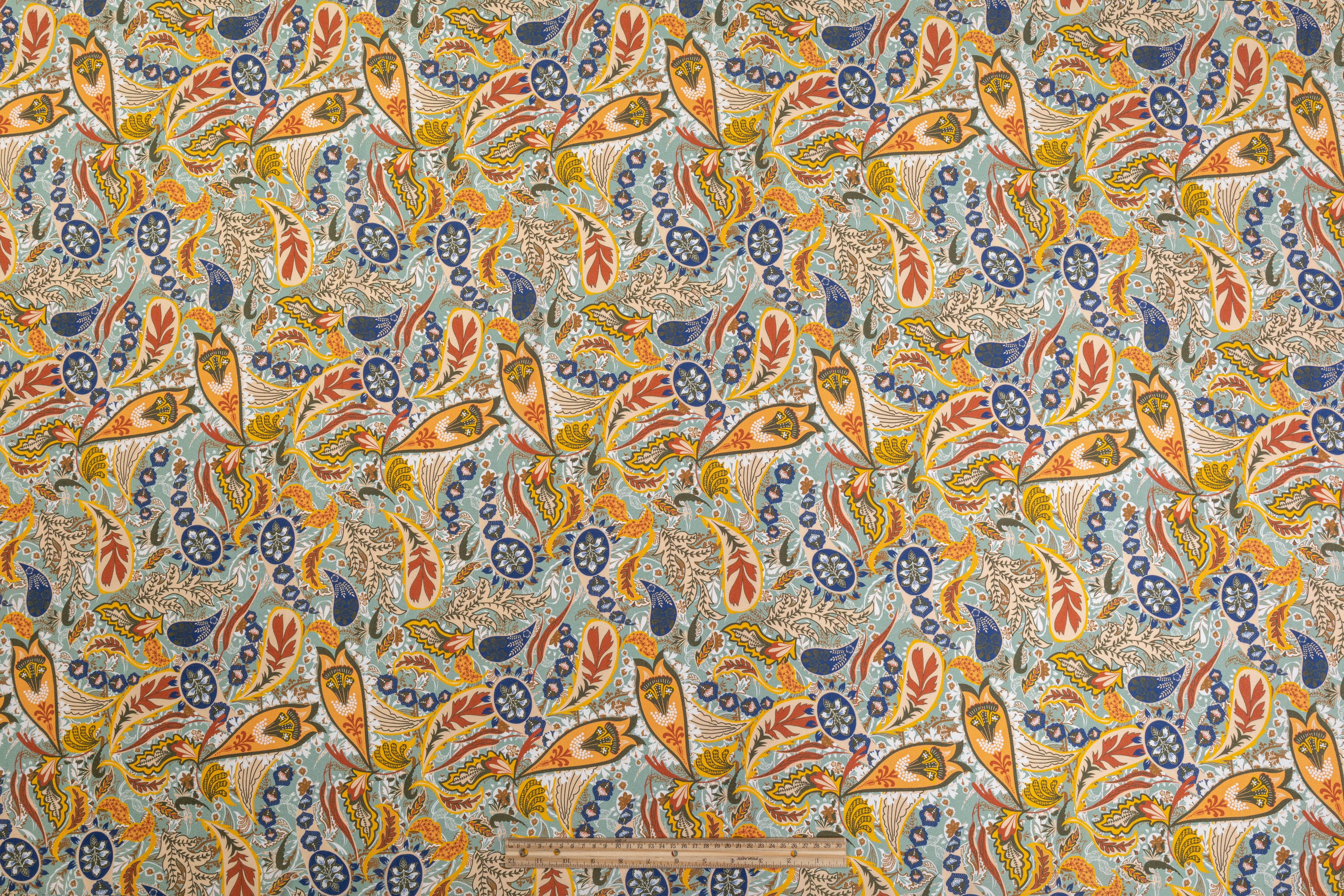 Abstract Italian Viscose Crepe De Chine - Multicolor