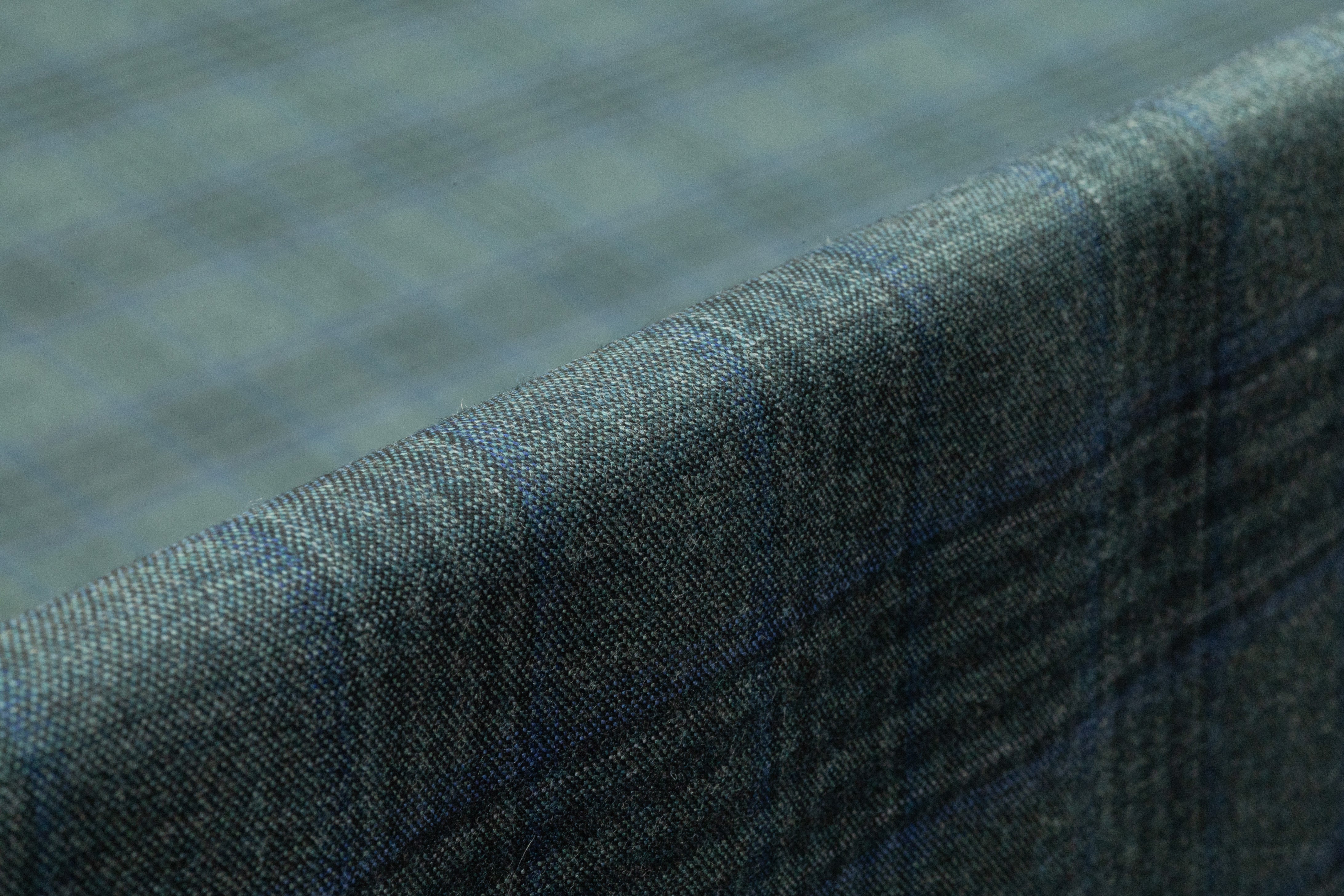 Superfine Italian Wool Cashmere Suiting - Petrol Green