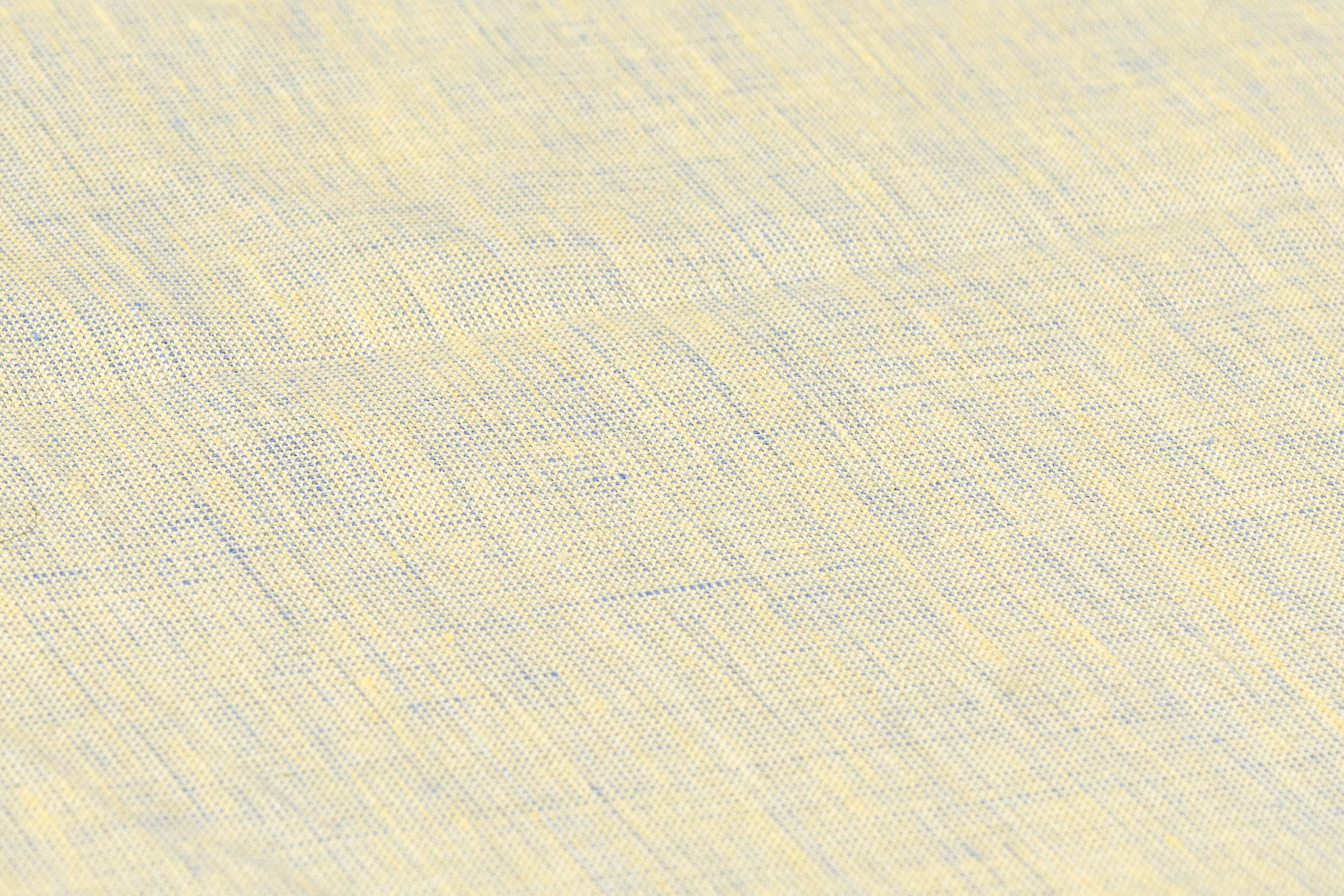 Two Tone Italian Linen - Yellow / Dusty Blue