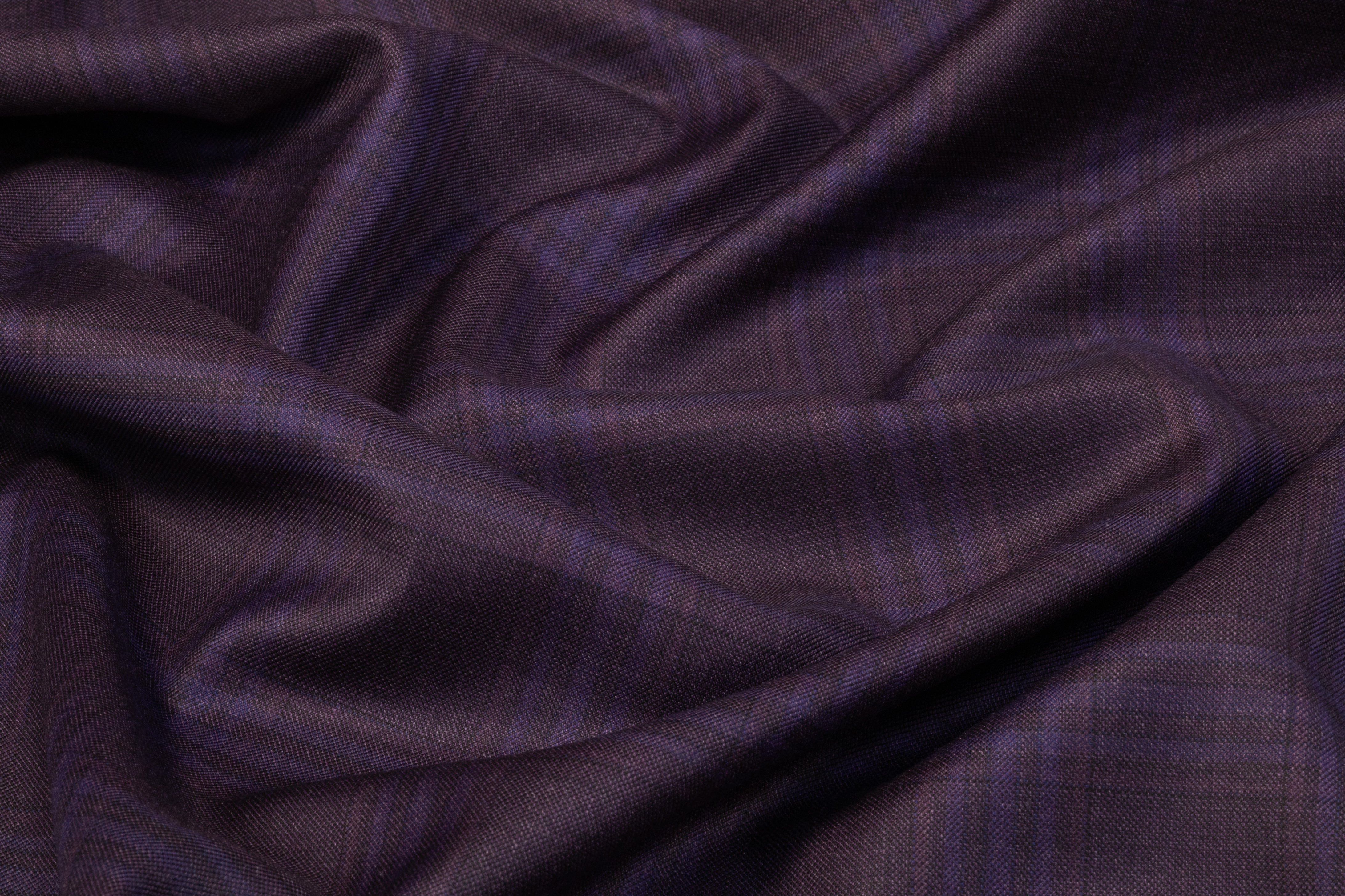 Superfine Italian Wool Suiting - Plum / Violet