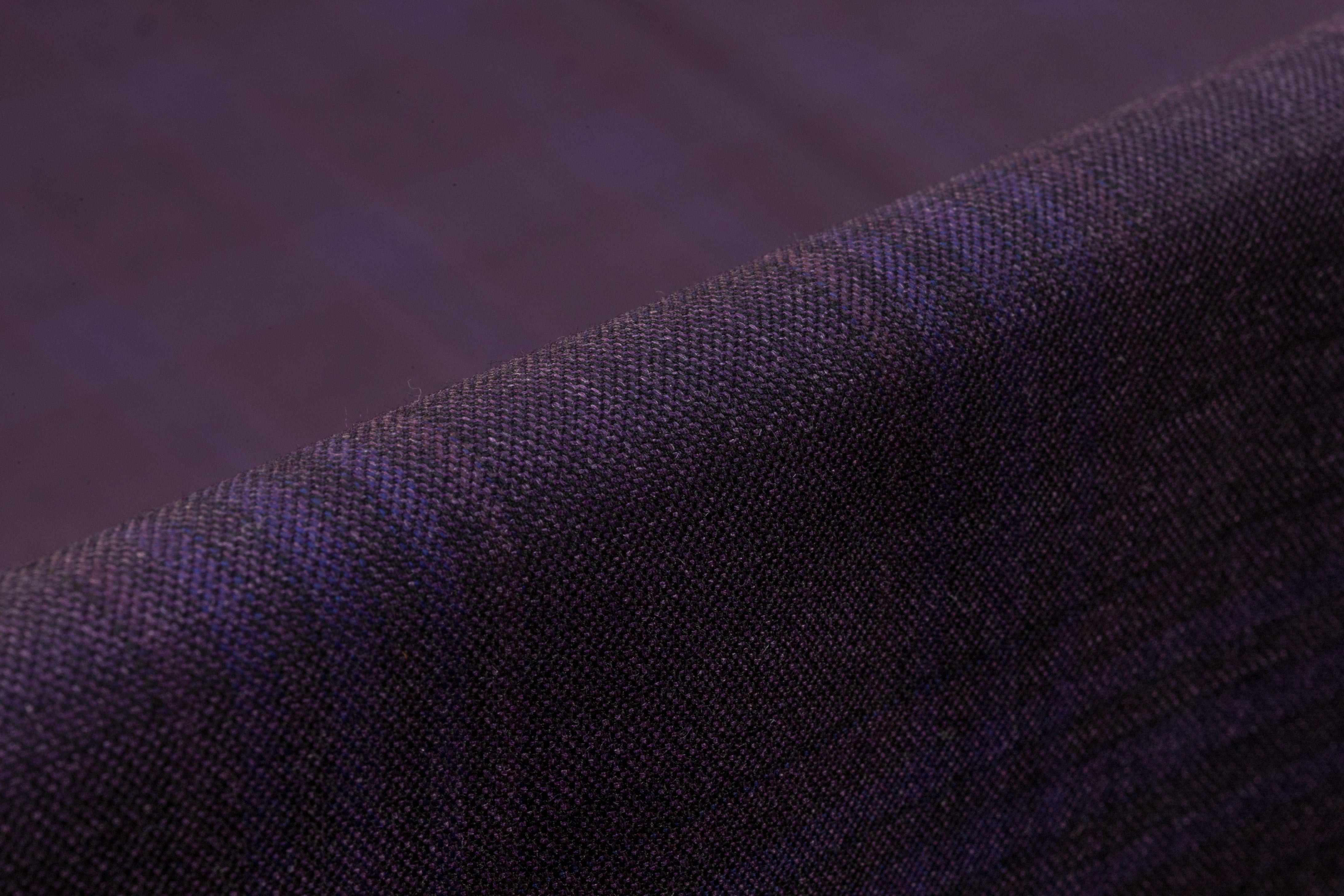 Superfine Italian Wool Suiting - Plum / Violet