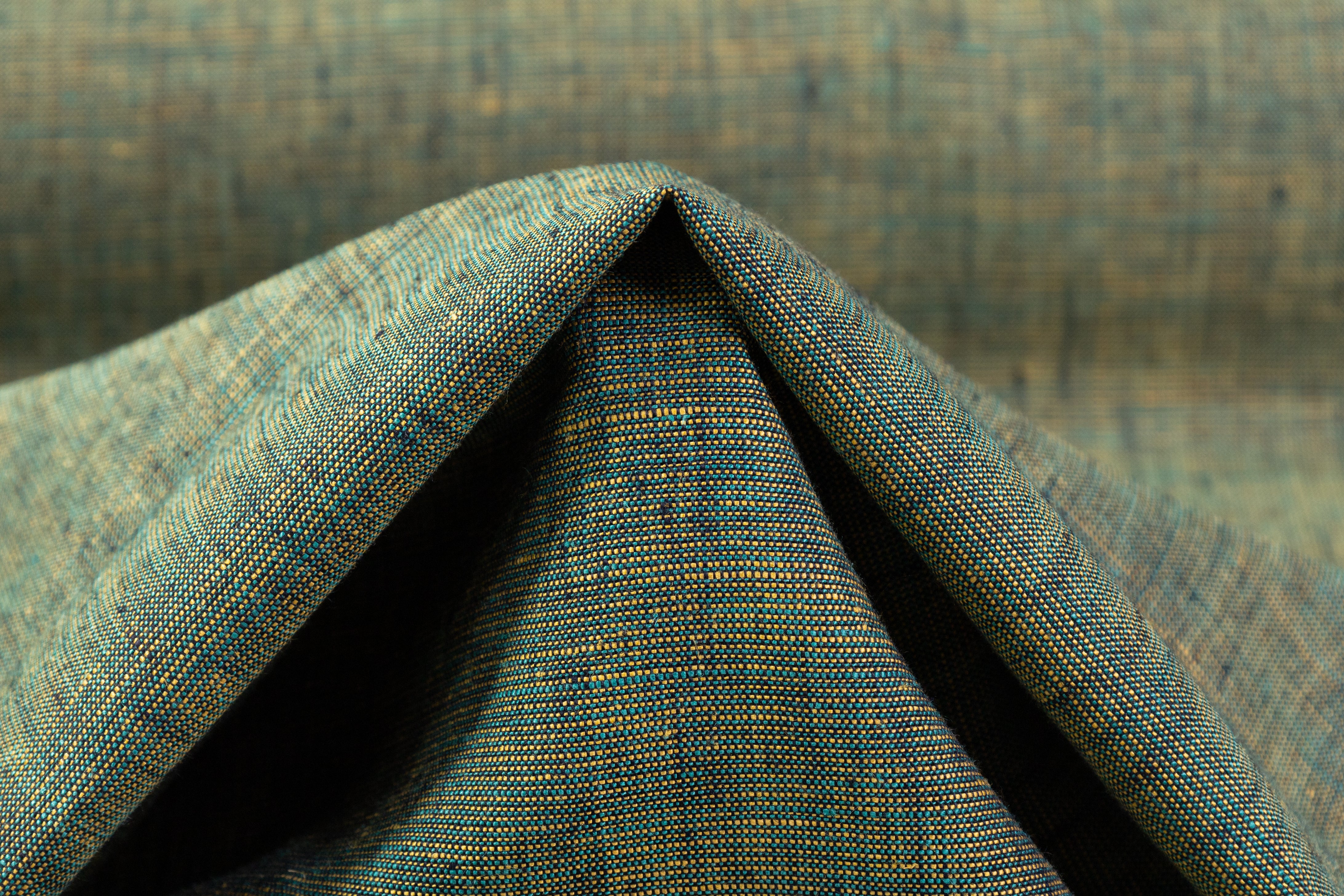 Textured Italian Linen - Green
