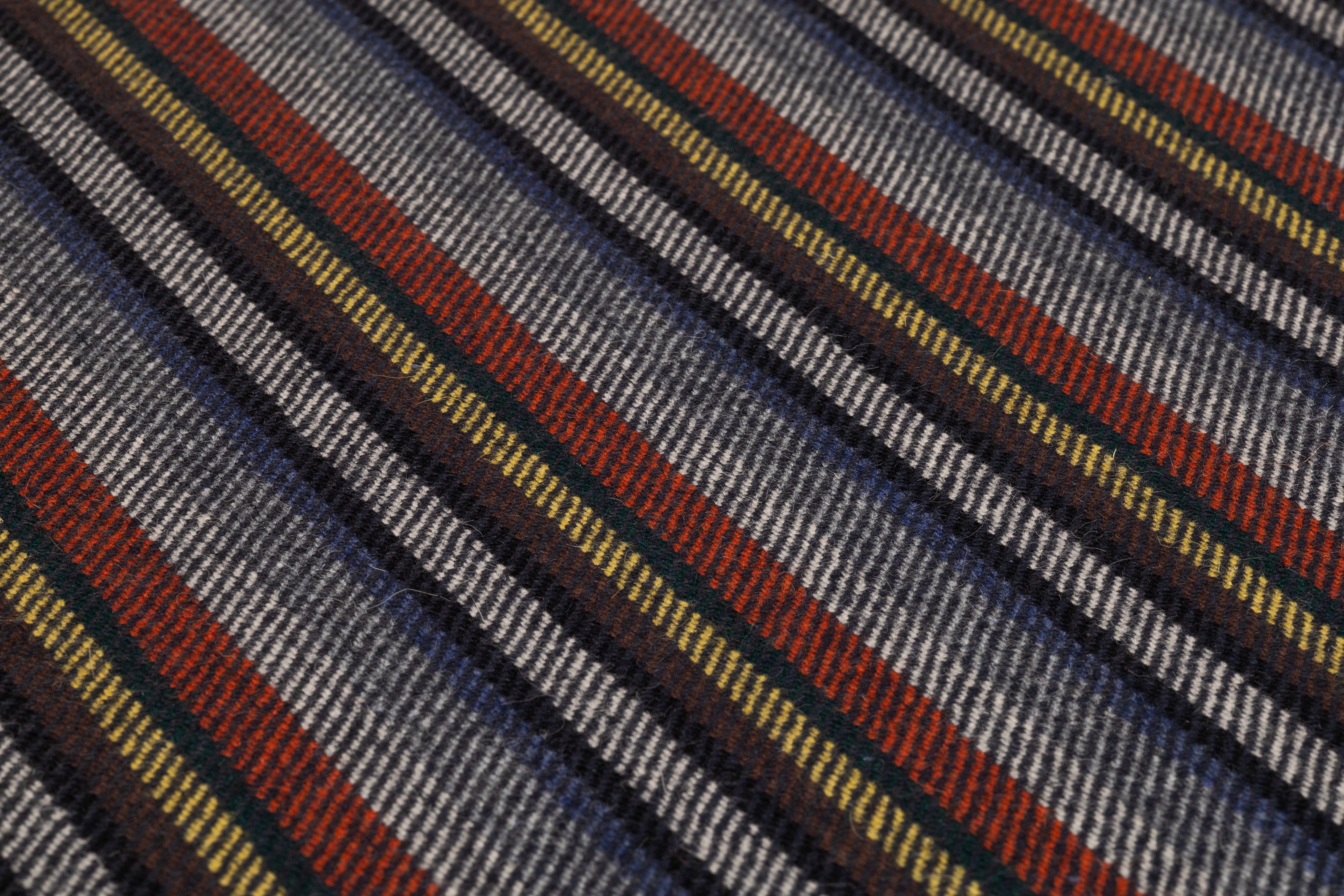 Striped Italian Wool Suiting - Multicolor