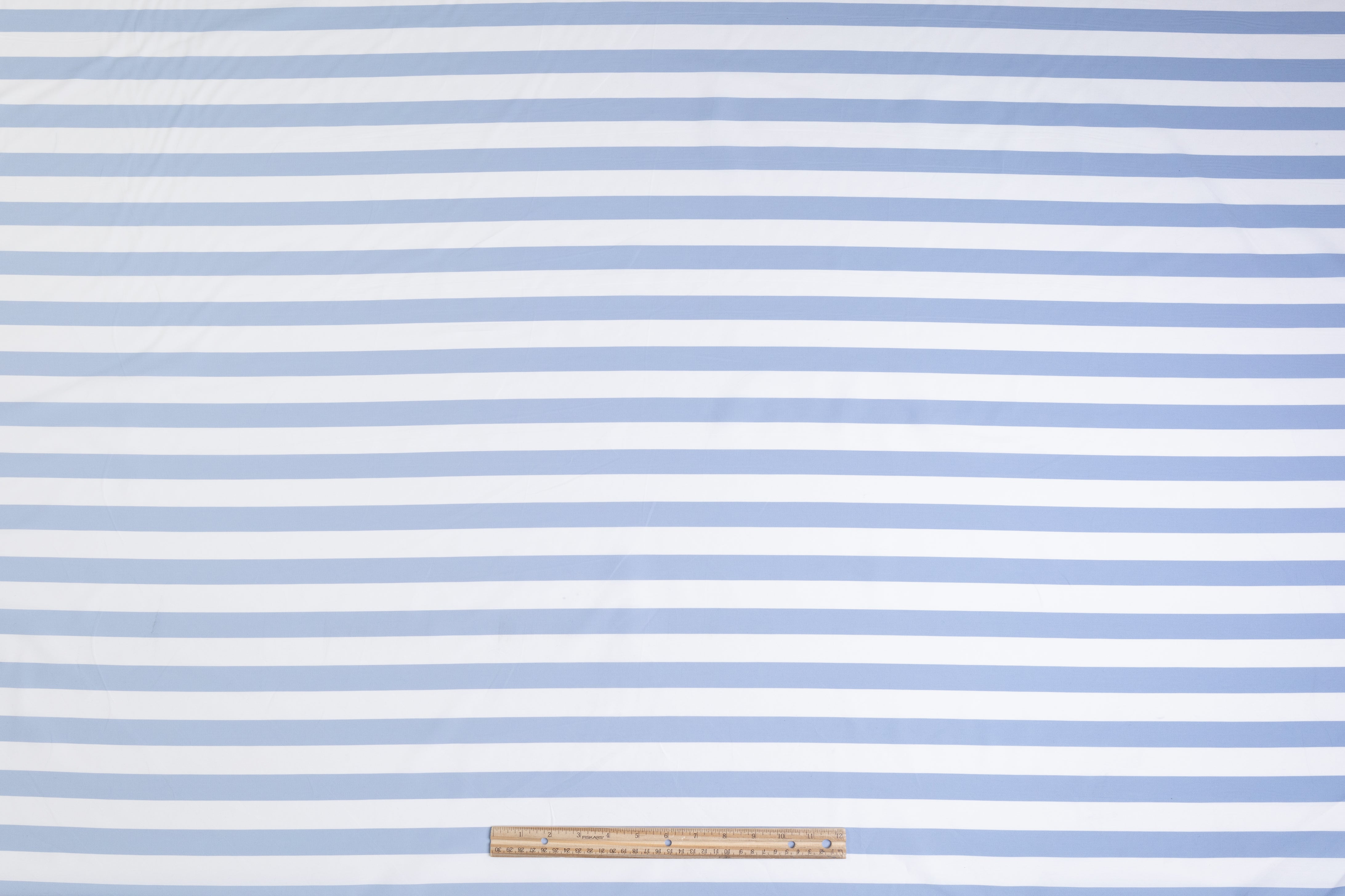 Striped Cotton Shirting - Blue / White