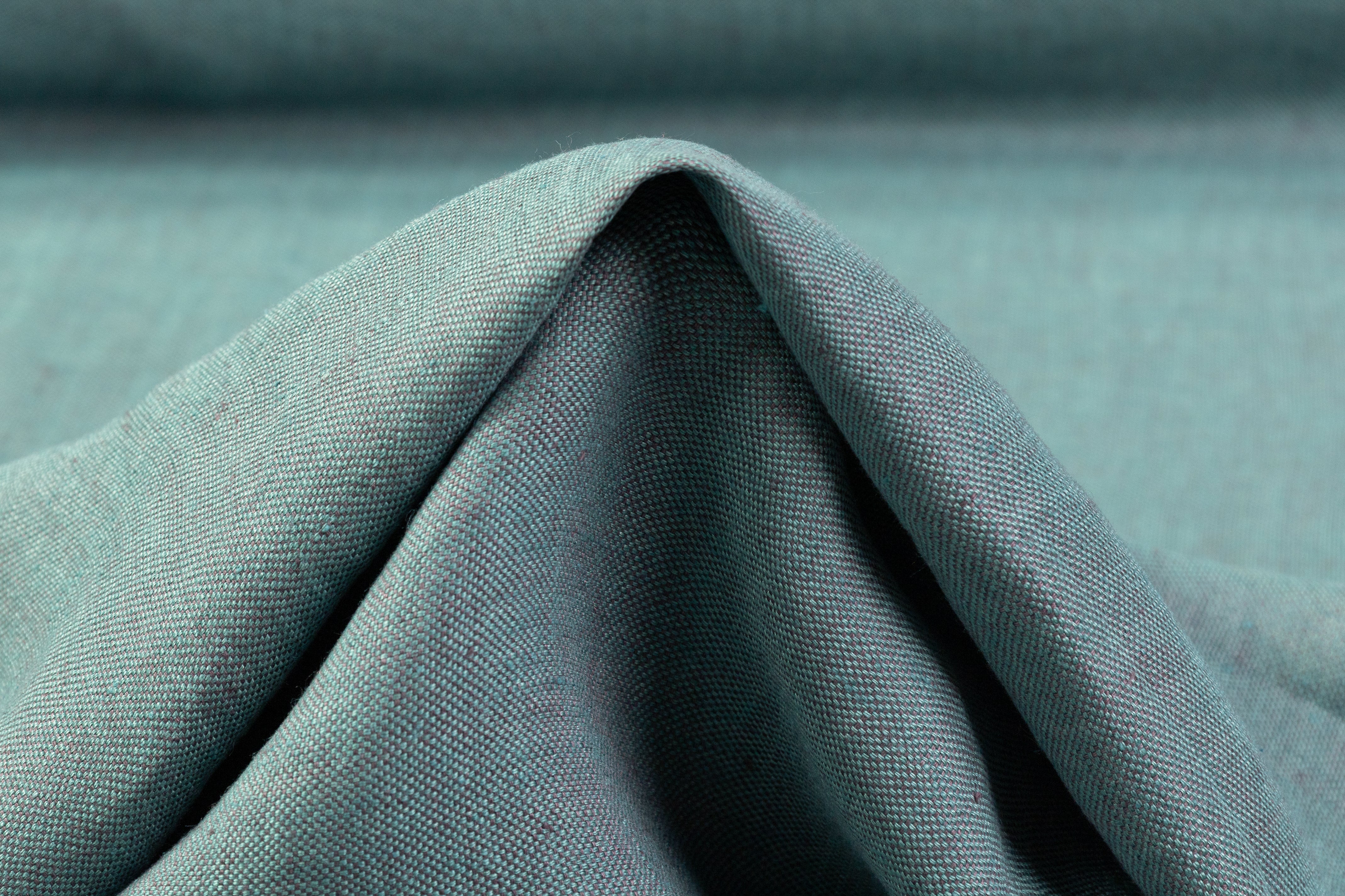 Two Tone Italian Linen - Seafoam Green