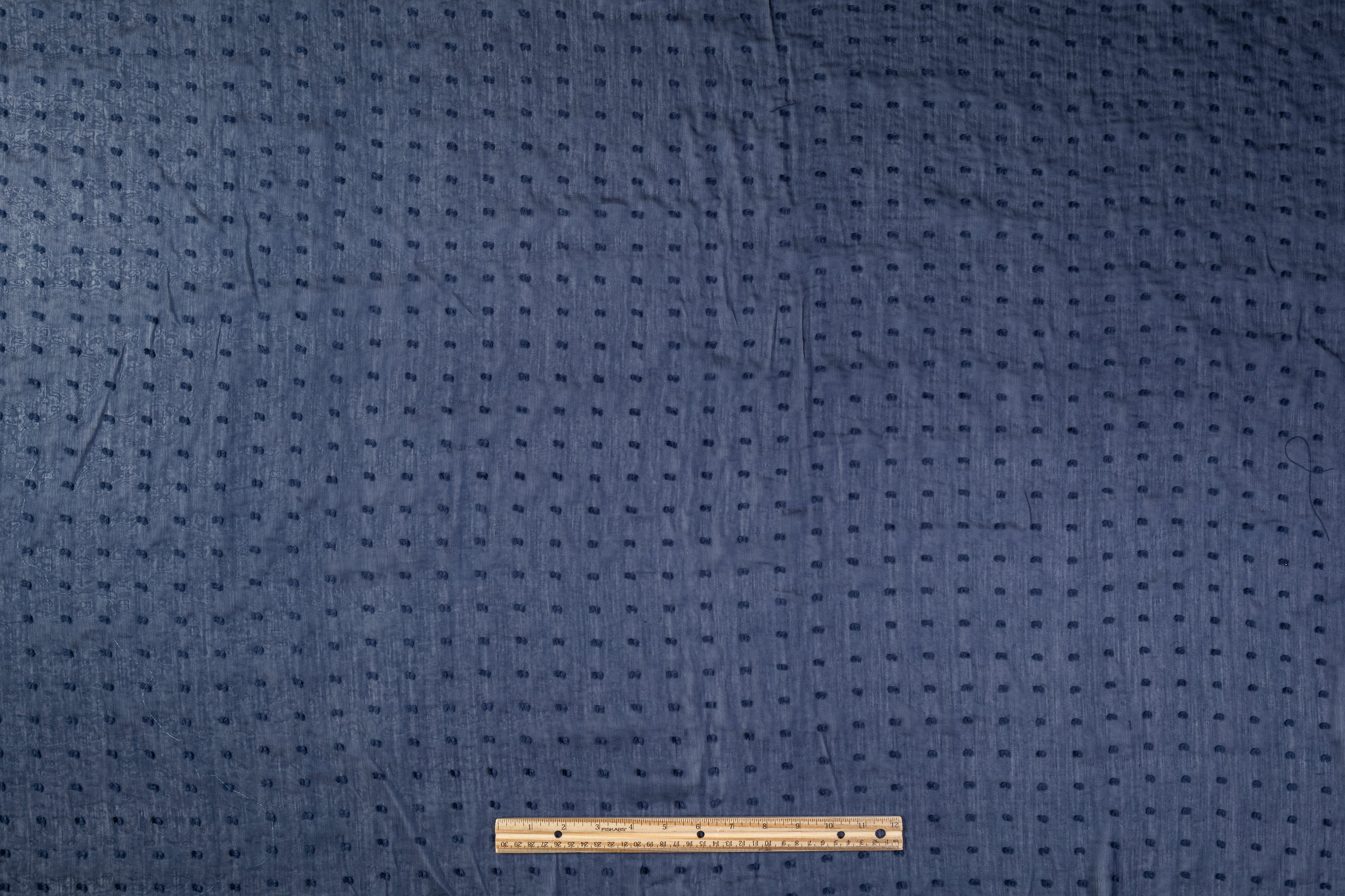 Swiss Dot Cotton Voile - Blue