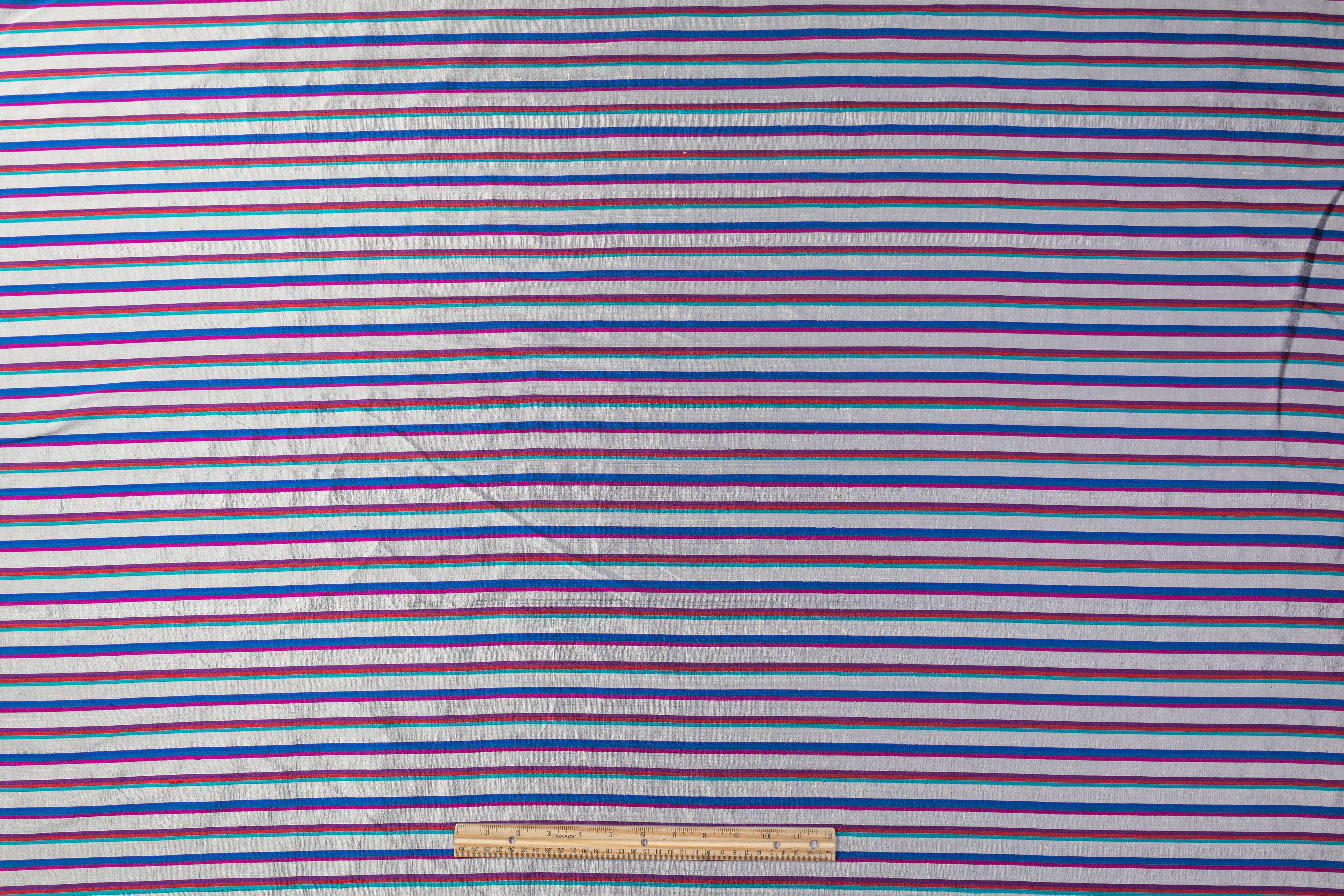 Striped Silk Shantung - Multicolor