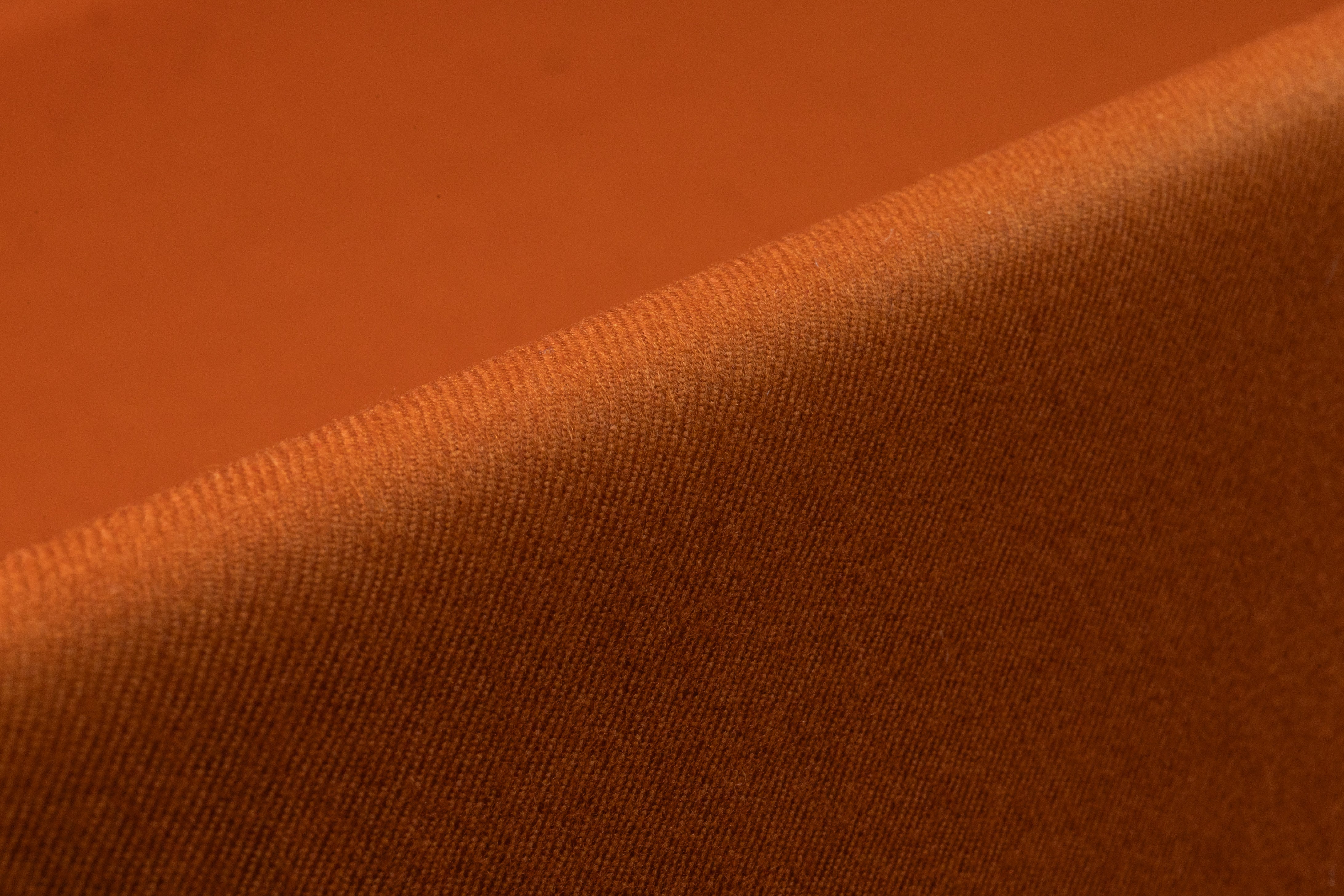 Italian Wool Twill Flannel - Burnt Orange