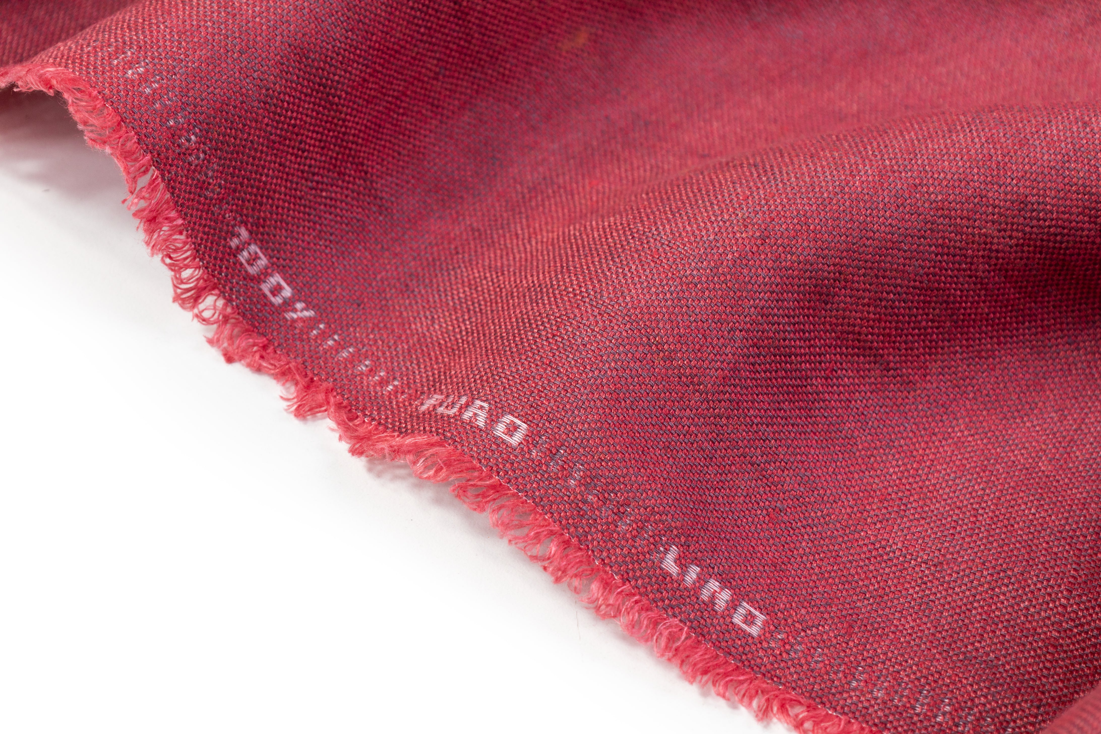 Two Tone Italian Linen - Brick Red