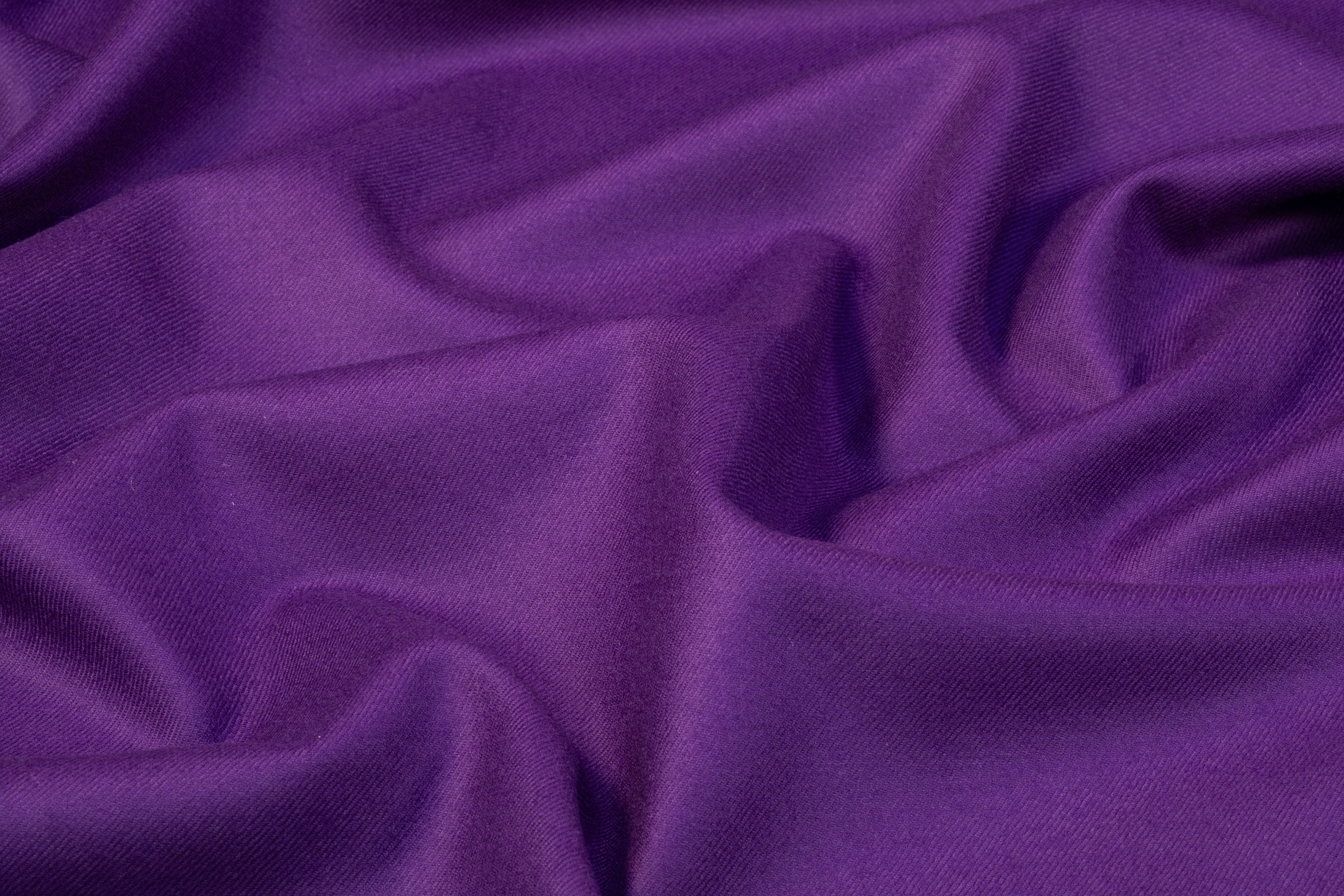 Italian Wool Twill Flannel - Purple