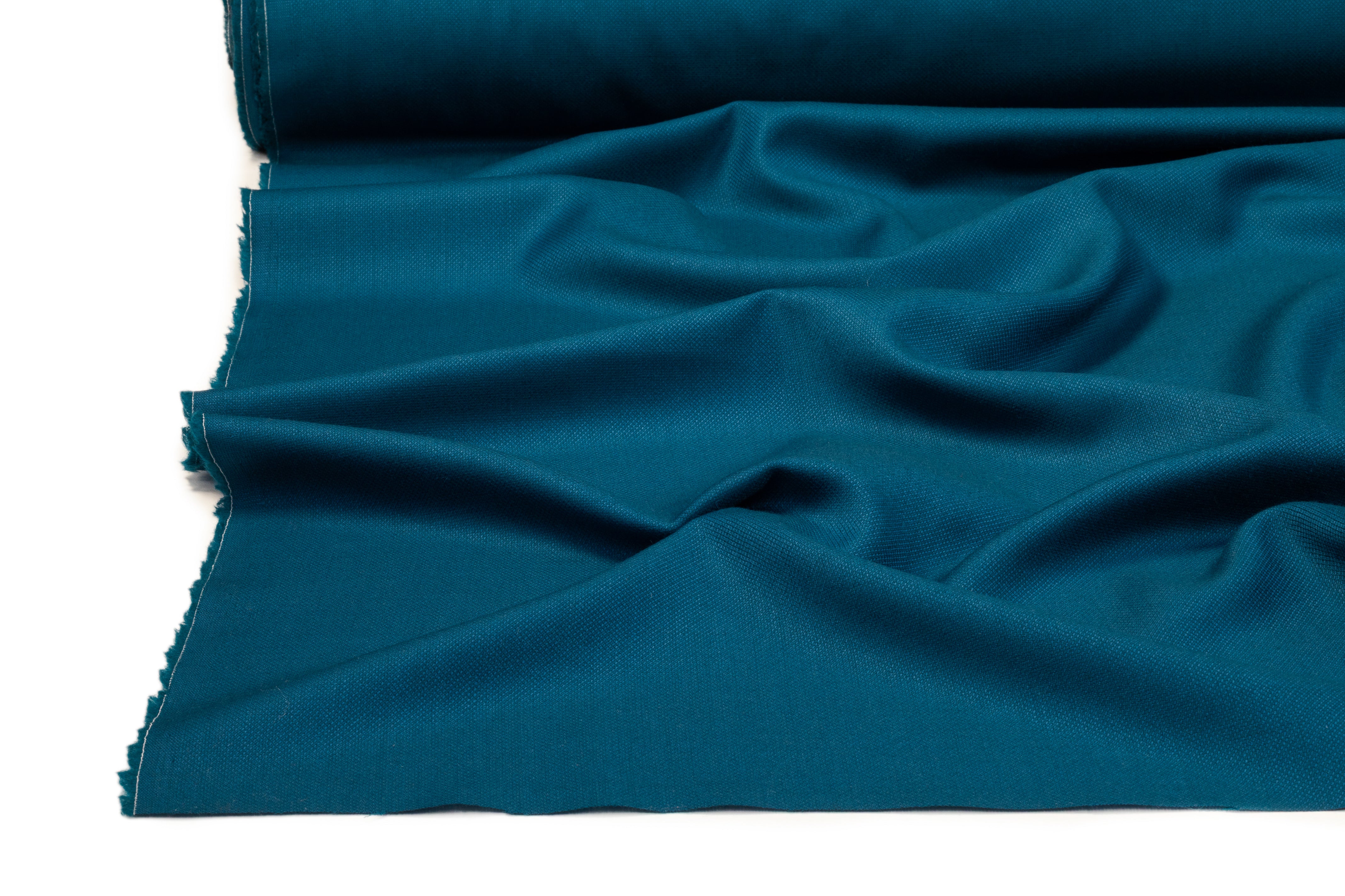 Italian Wool Suiting - Teal Blue