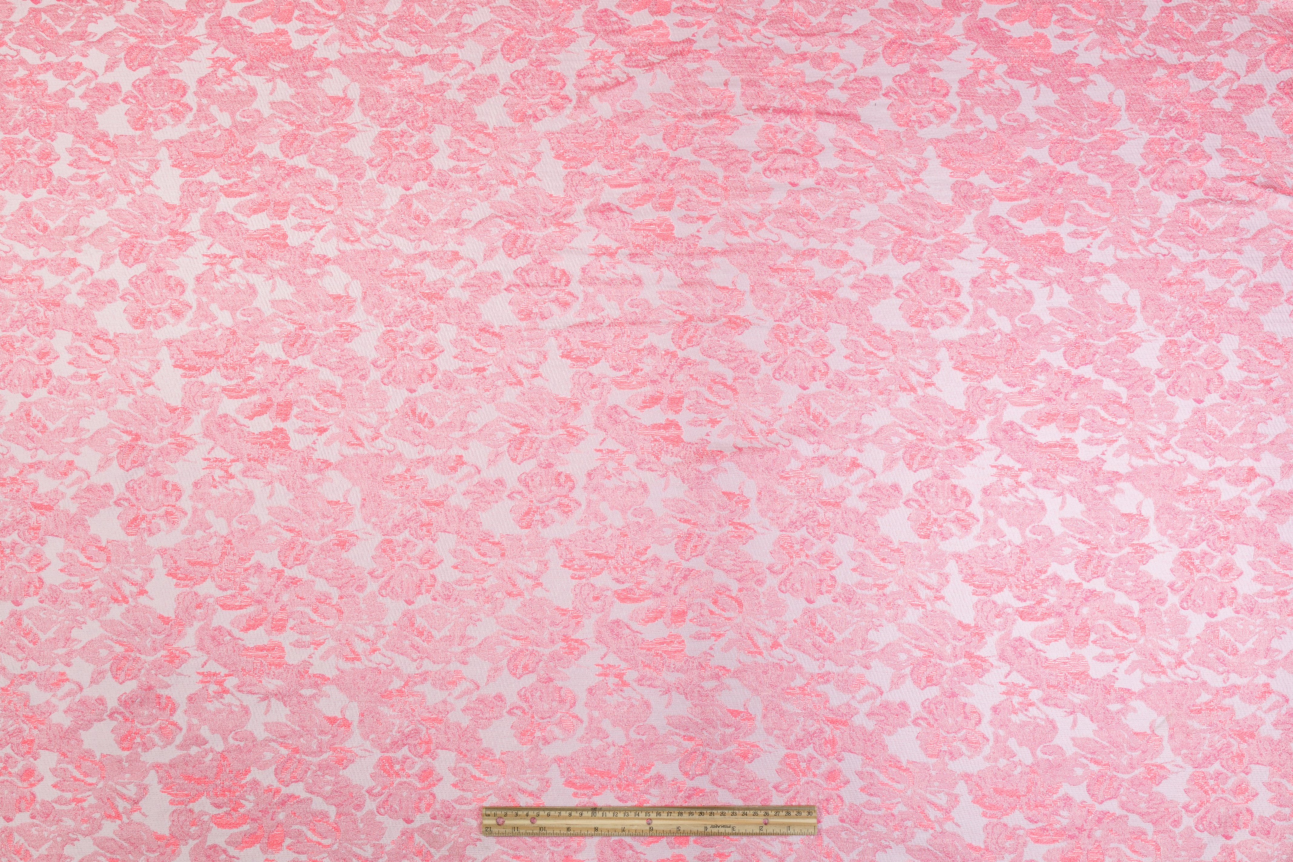 Abstract Floral Brocade - Pink