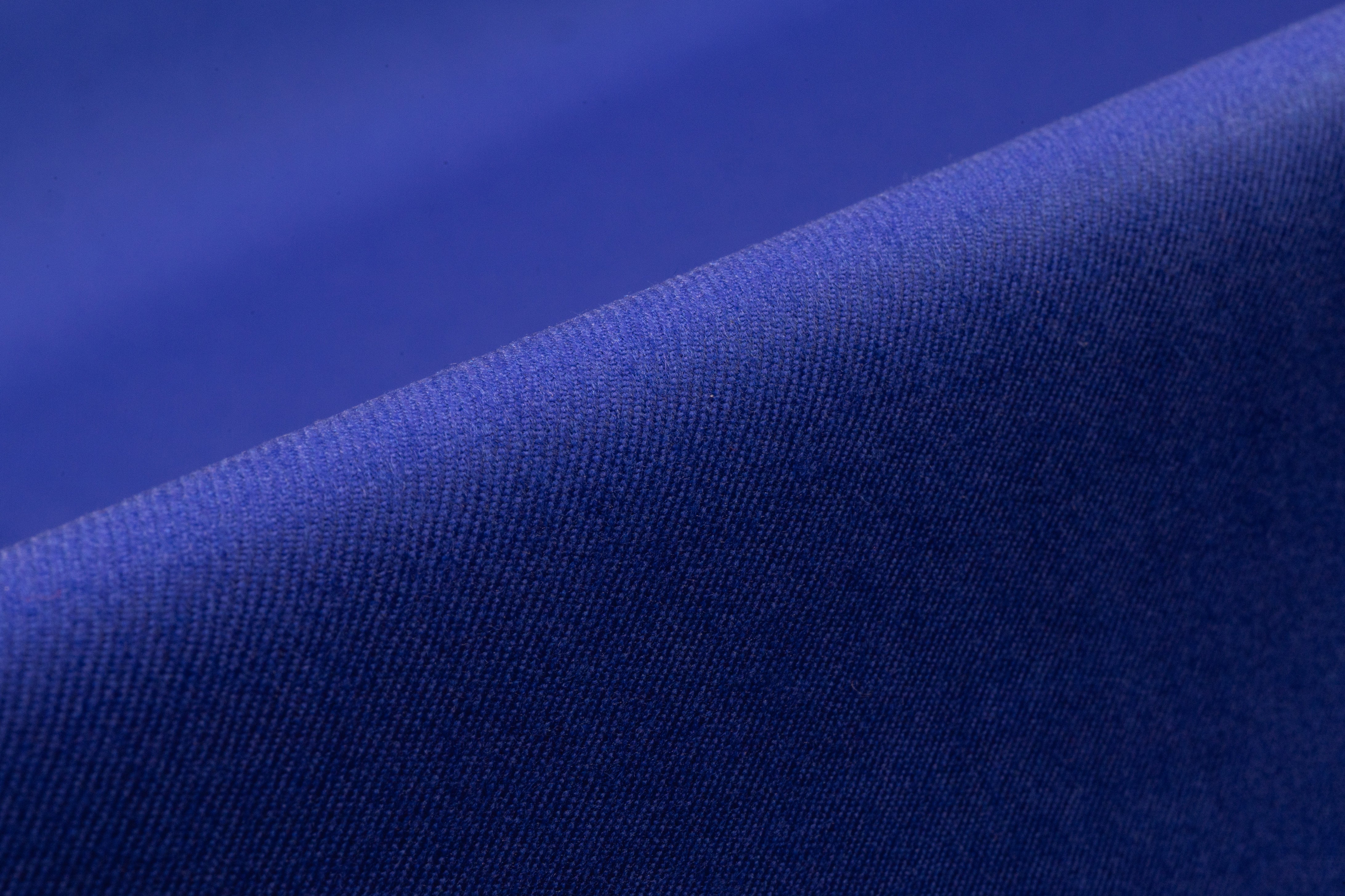 Italian Wool Twill Flannel - Royal Blue