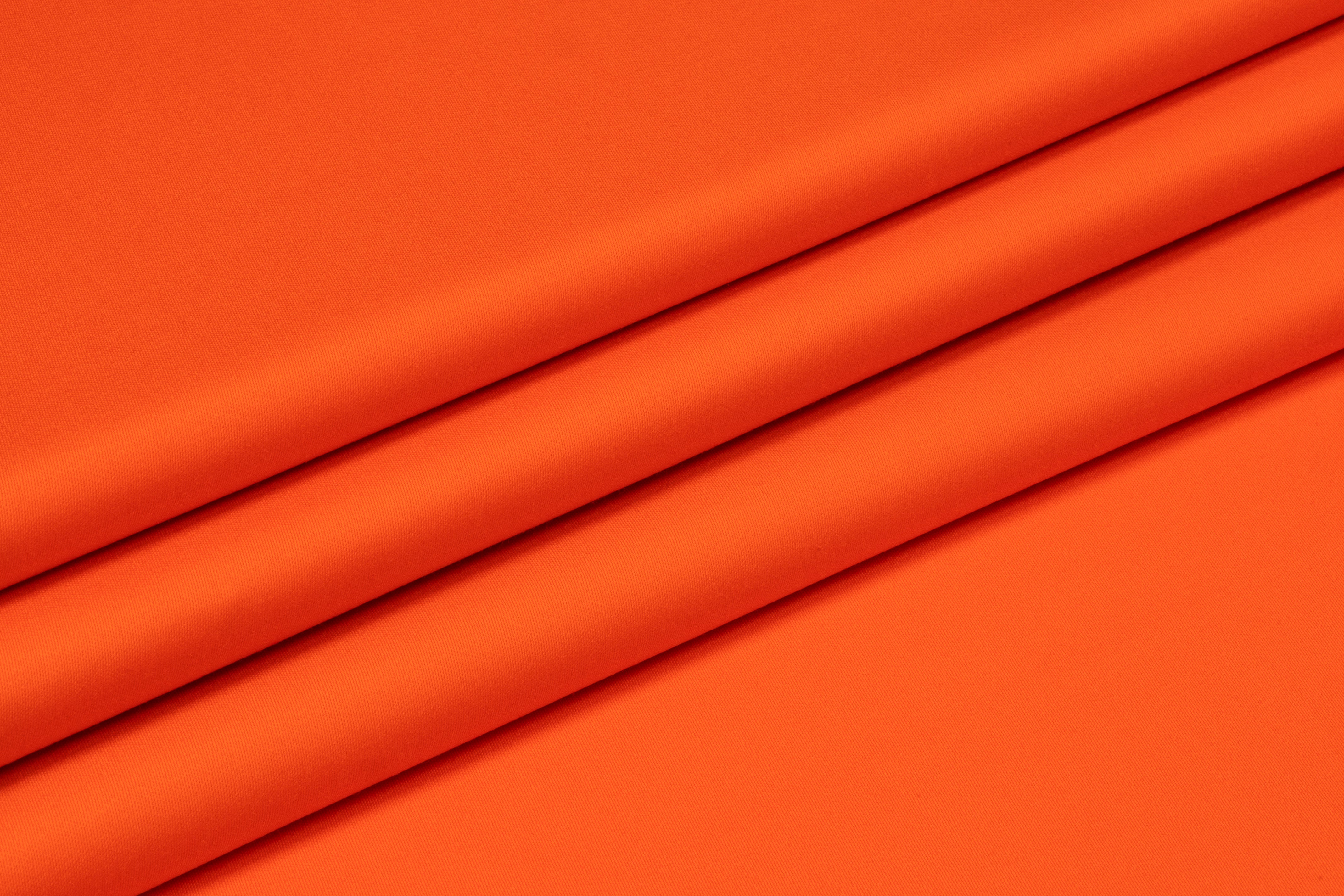 Italian Wool Satin Faille Suiting - Orange