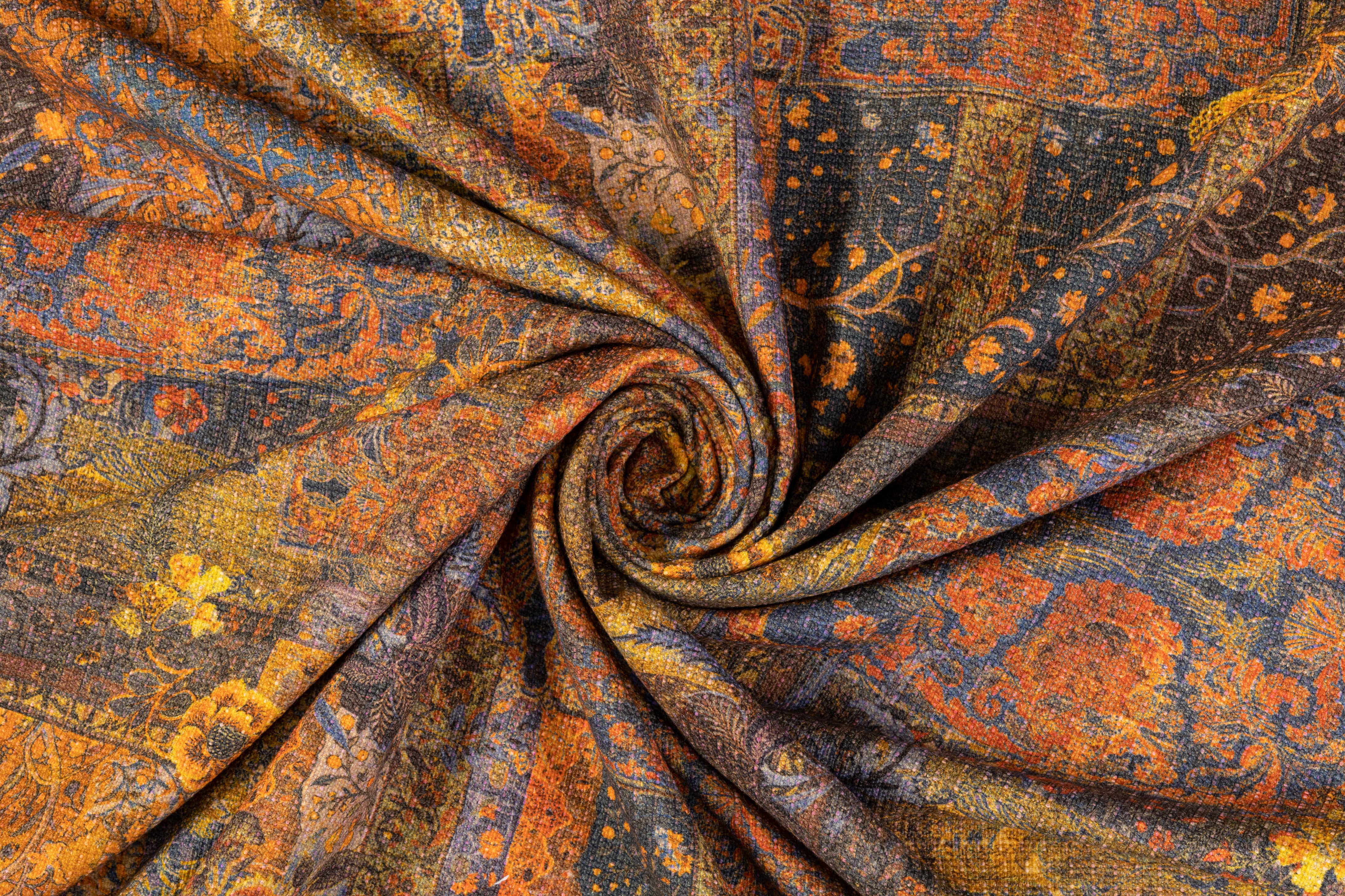 Printed Italian Viscose Tweed - Multicolor