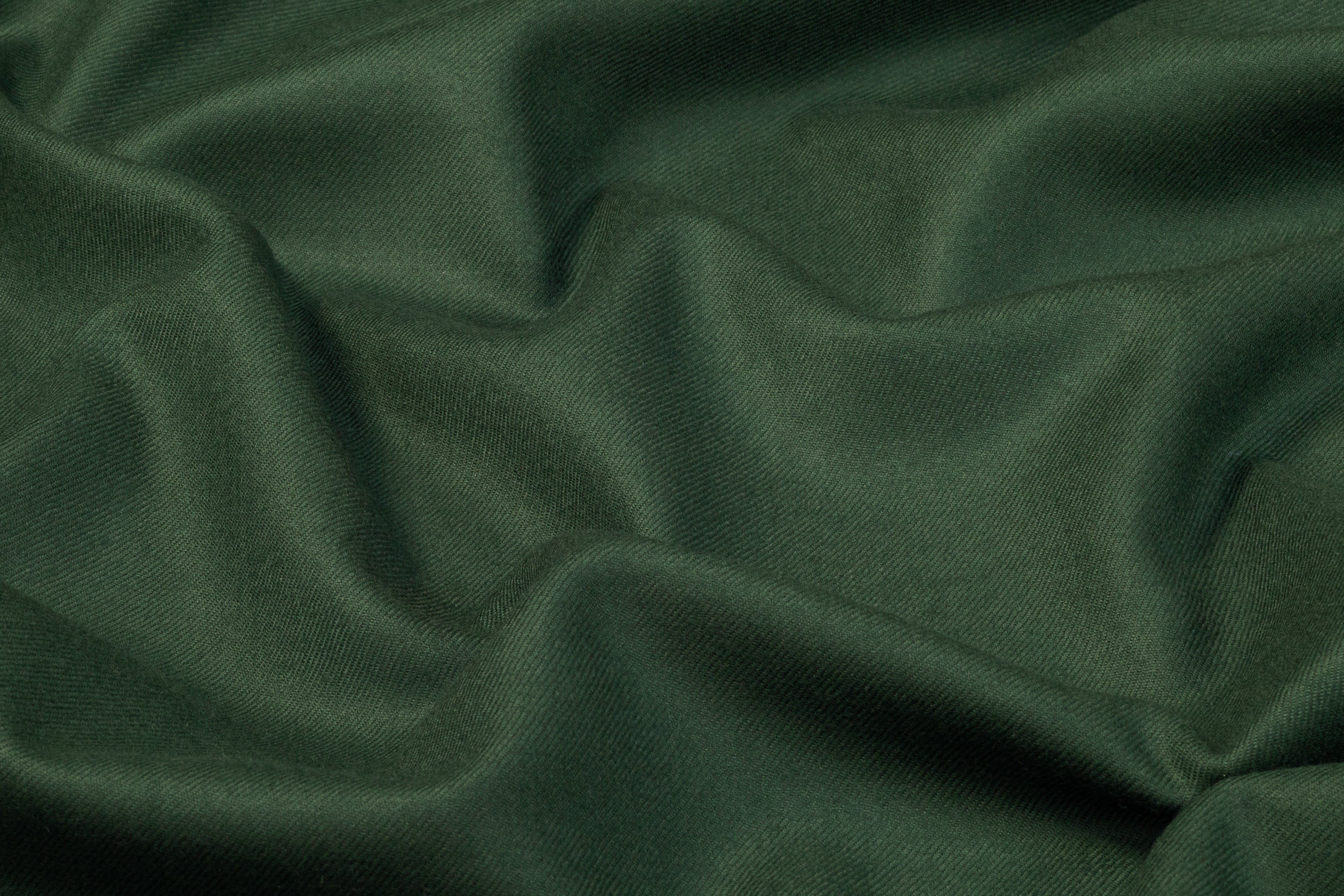 Italian Wool Twill Flannel - Green